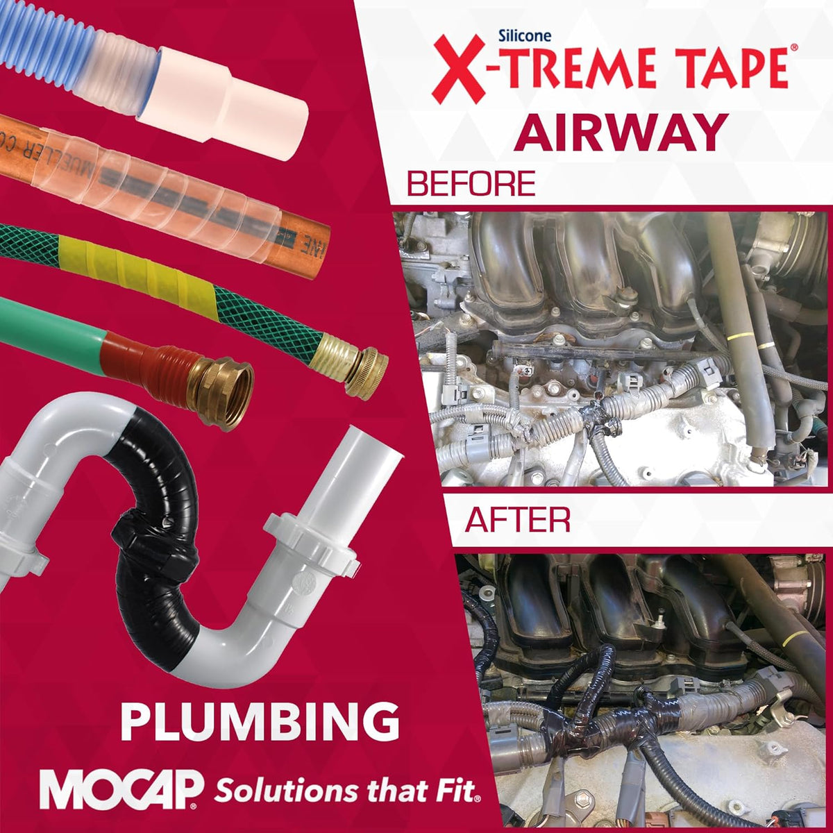 X-Treme Tape MOCAP Heavy Duty Electrical Tape, Self-Fusing Silicone Rubber, Waterproof & Insulating