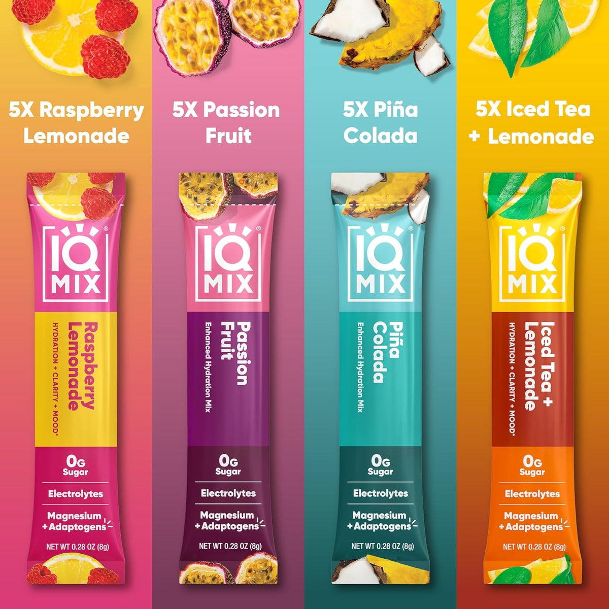 IQMIX Hydration Electrolyte Powder – 4-in-1 Formula for Hydration, Mental Clarity, Mood and