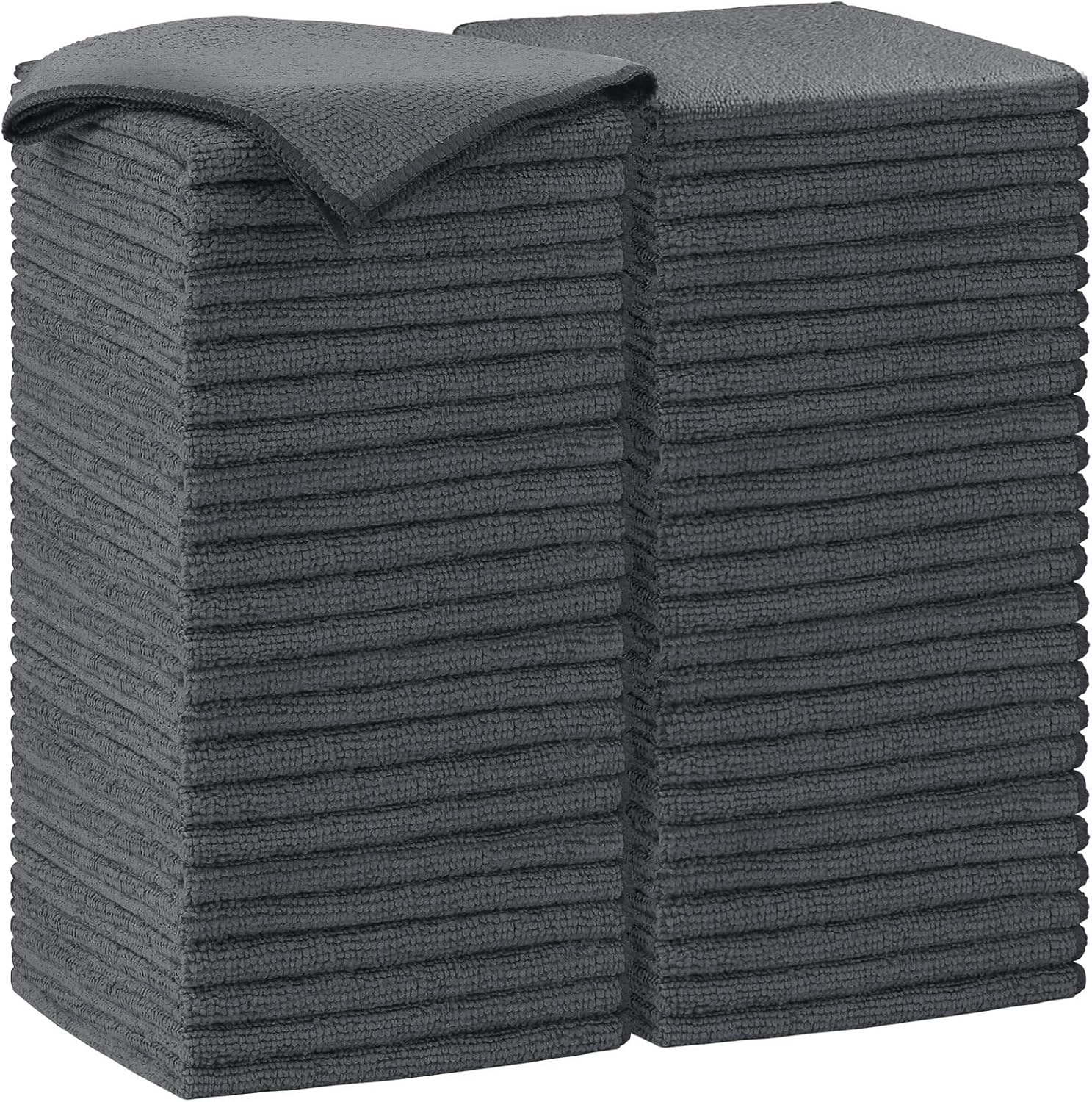AIDEA Microfiber Cleaning Cloth-50PK, Soft Microfiber Towels for Cars, Absorbent Cleaning Rags