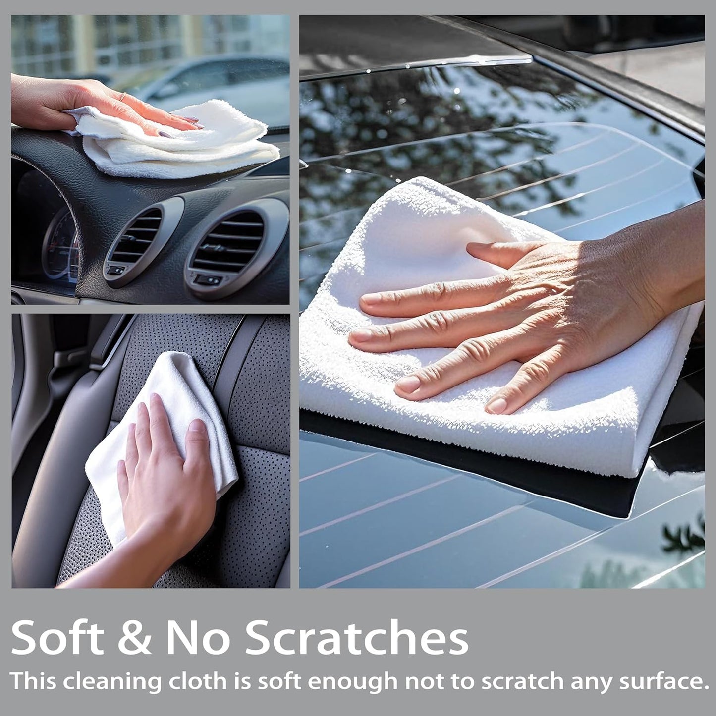 Greenfound Microfiber Cleaning Cloth Roll -80 Pack, 11.5x11.5, Tear Away Towels, Reusable and