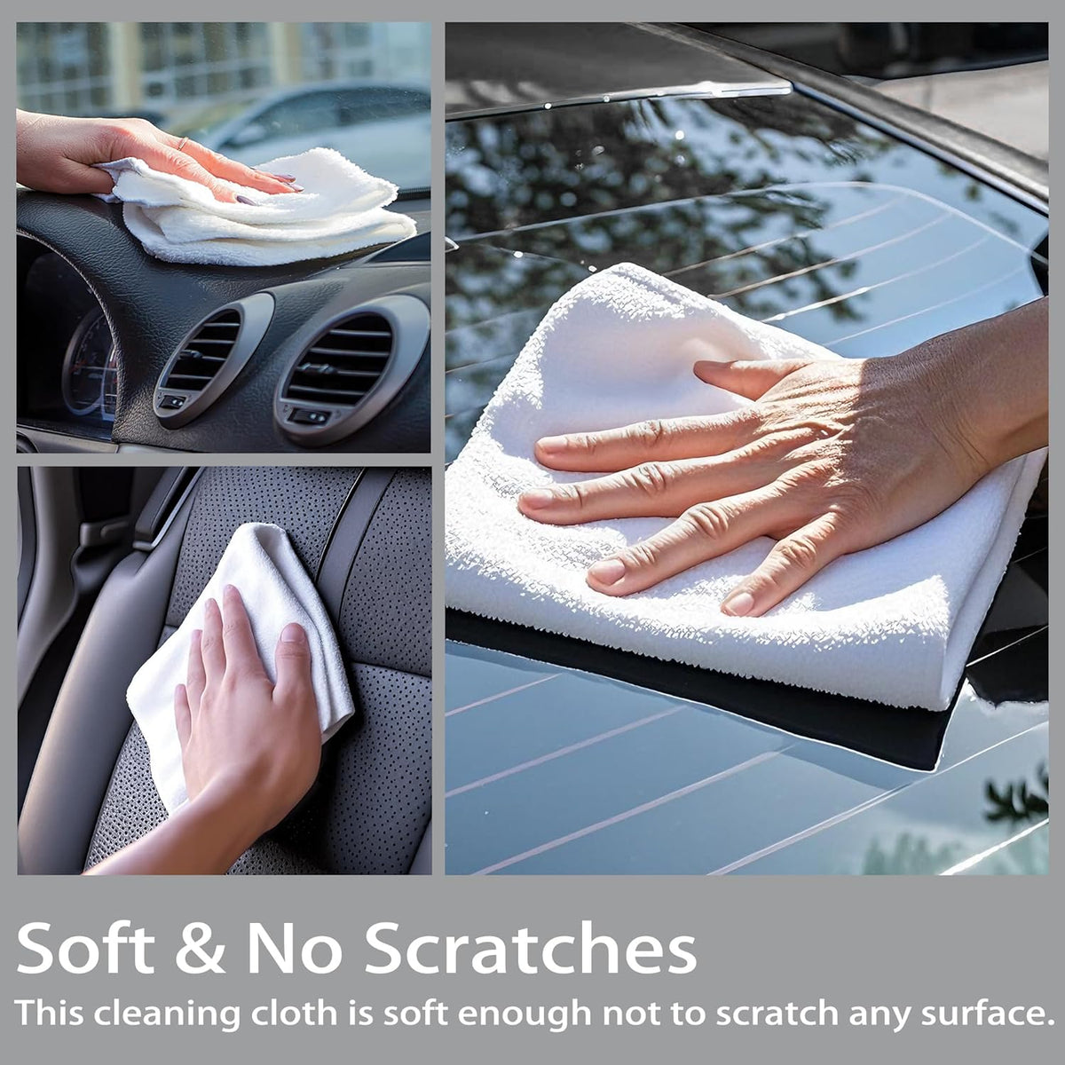 Greenfound Microfiber Cleaning Cloth Roll -80 Pack, 11.5x11.5, Tear Away Towels, Reusable and
