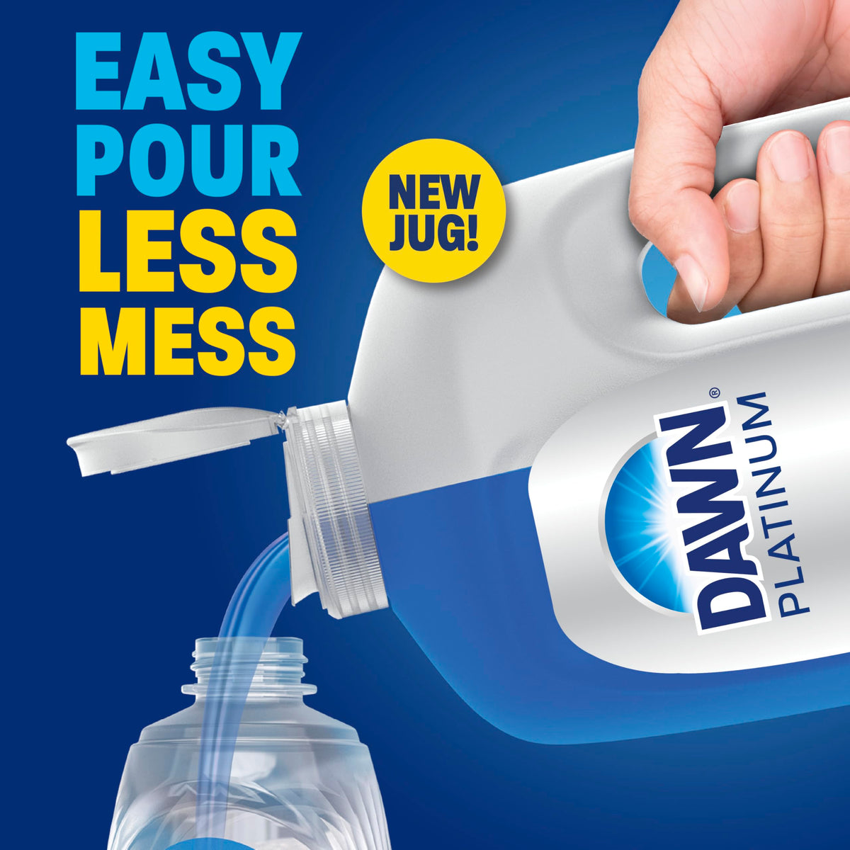 Dawn Platinum Dish Soap, Fresh Rain Scent Liquid Dishwashing Detergent, Powerful Dawn Dish Soap for
