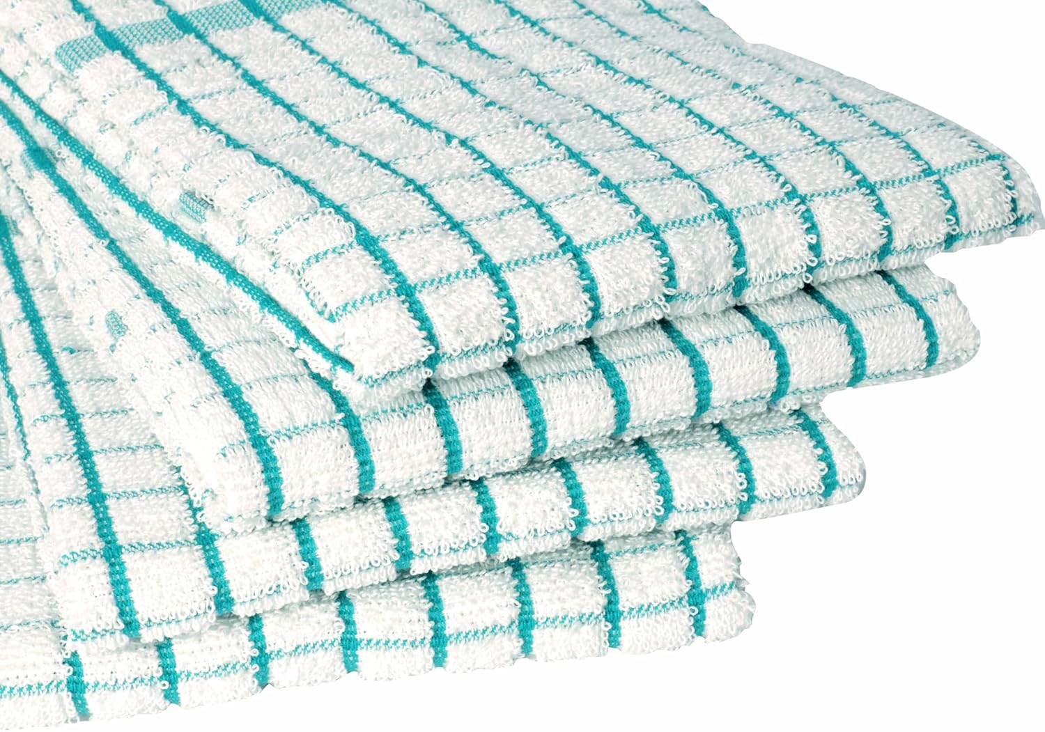 AMOUR INFINI Kitchen Towels Set of 4 - Highly Absorbent, Super Soft Terry Cotton 20x28 Inch Dish