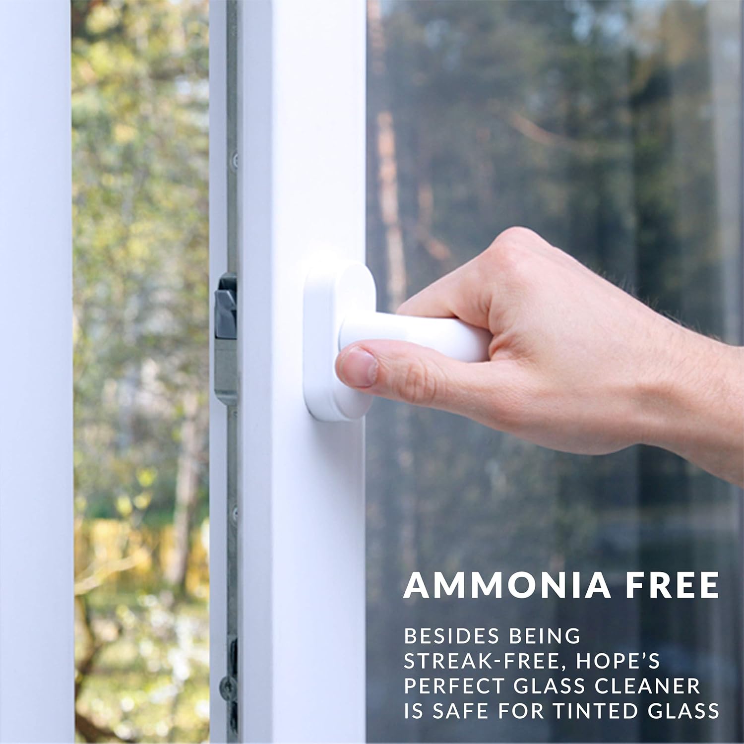 HOPE'S Perfect Glass Cleaner Spray, Streak-Free, Ammonia-Free Window, Mirror, Screen, and Shower