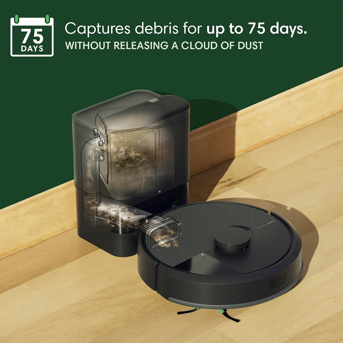 iRobot Roomba 104 2in1 Vacuum & Mop Robot - Self-Empties for 75 Days, Intense Power-Lifting
