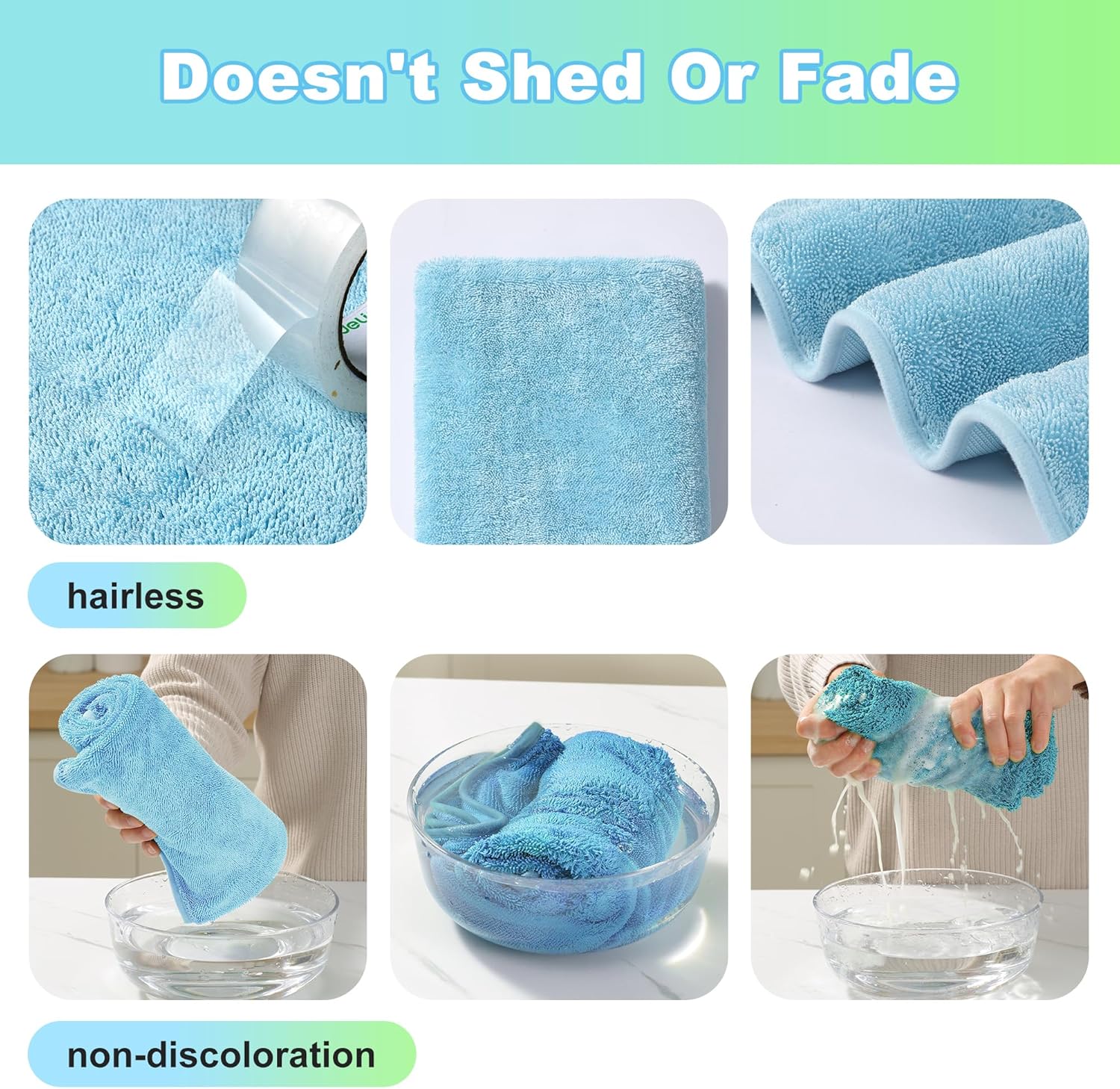 JOYMOOP Microfiber Towels for Cars, 2 Pack 63" x 29.5" Car Drying Towel, Blue Reusable Car Towel