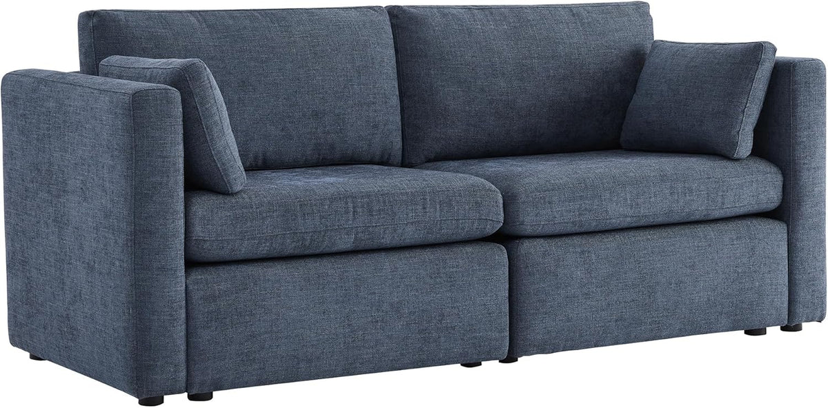 CHITA Small Modular Sectional Fabric Sofa Set, Extra Comfty Loveseat Cloud Couch, FSC Certified