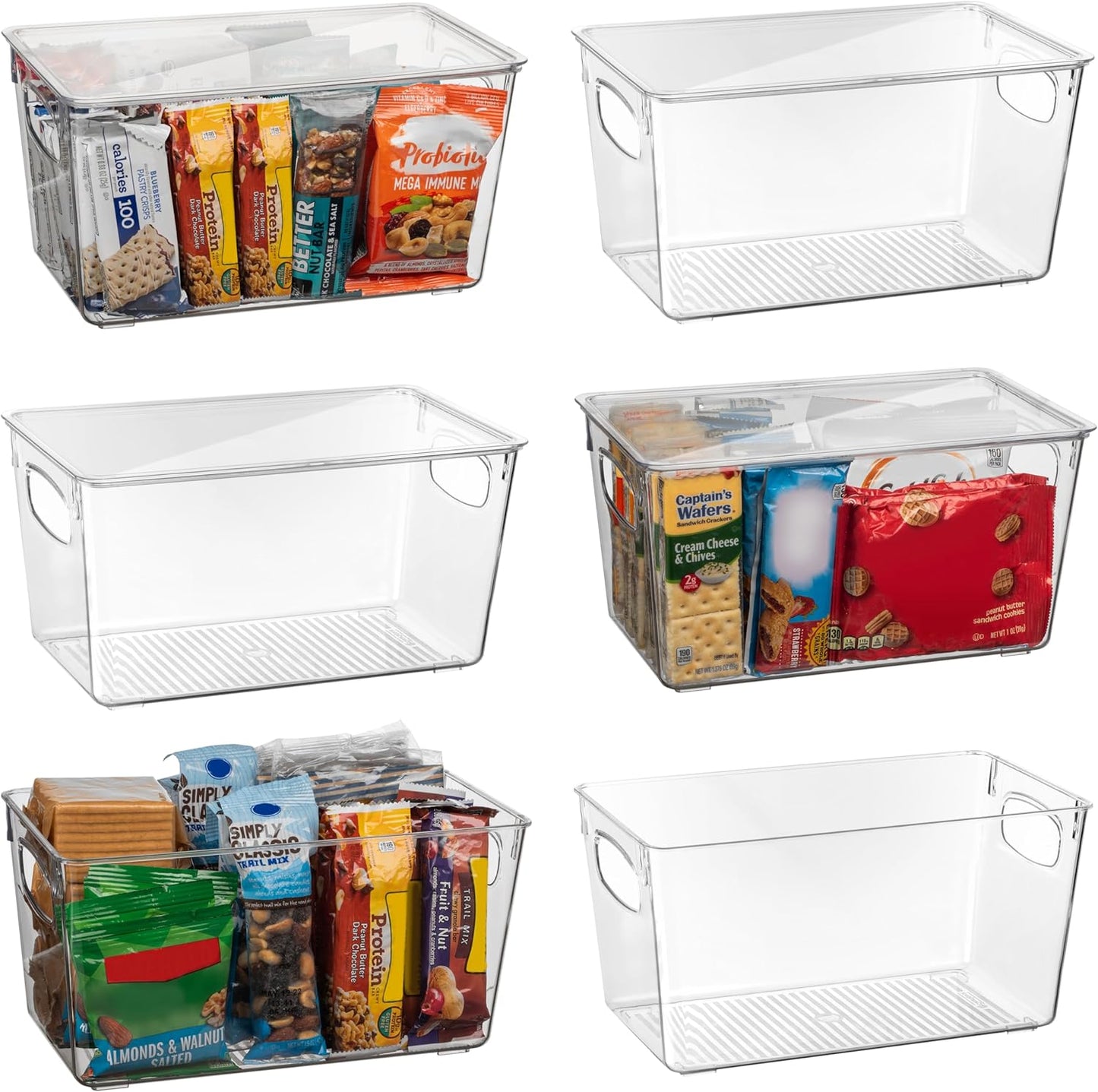 ClearSpace Plastic Pantry Organization and Storage Bins with Lids – Perfect Kitchen Organization or