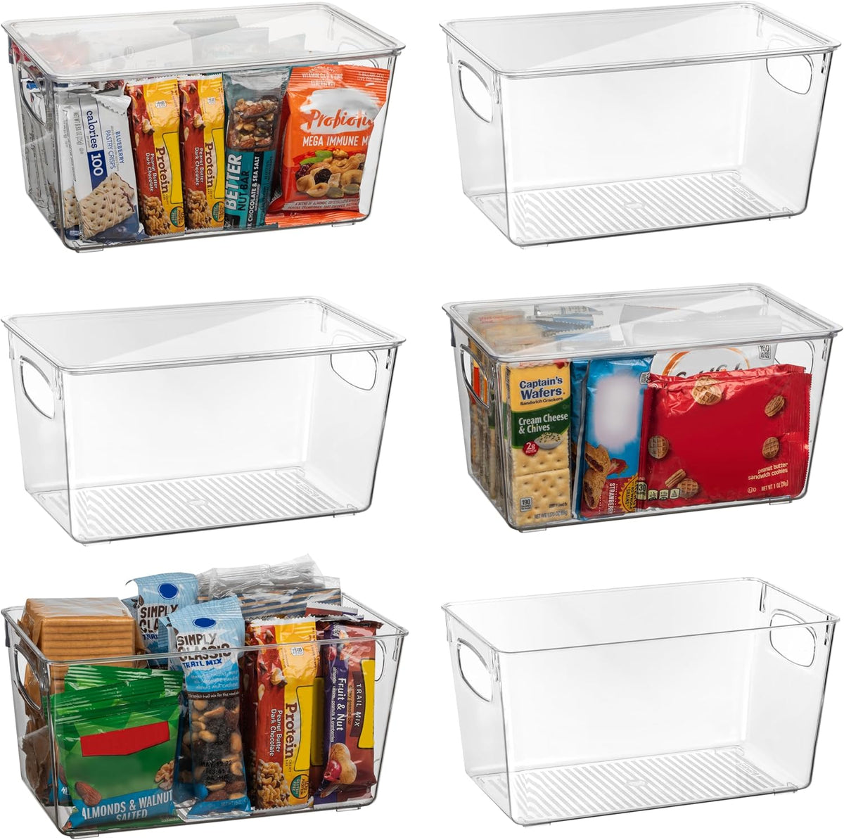 ClearSpace Plastic Pantry Organization and Storage Bins with Lids – Perfect Kitchen Organization or