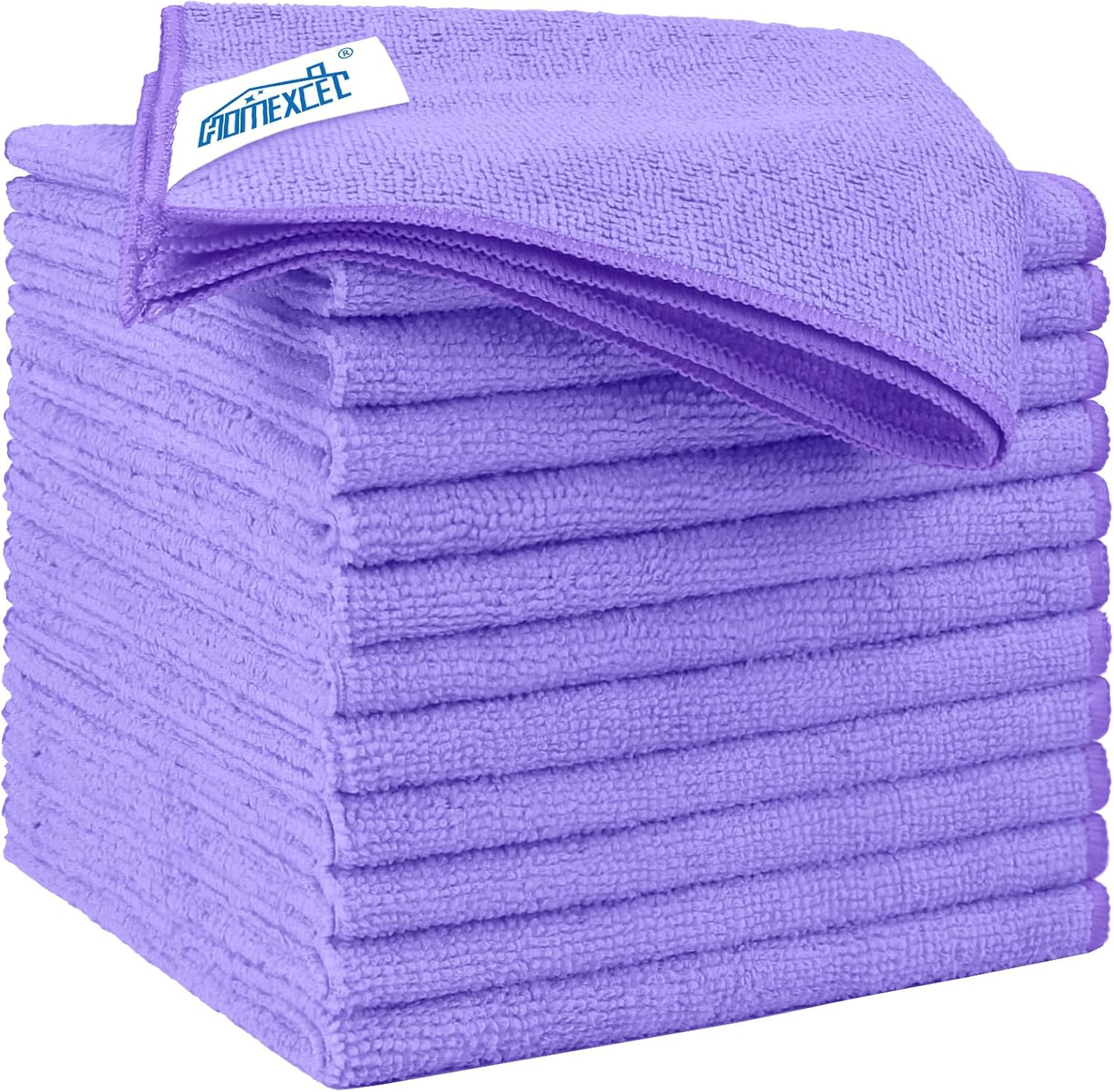 HOMEXCEL Microfiber Cleaning Cloth 12 Pack 12.5 x 12.5 Inch Microfiber Towels for Cars Ultra