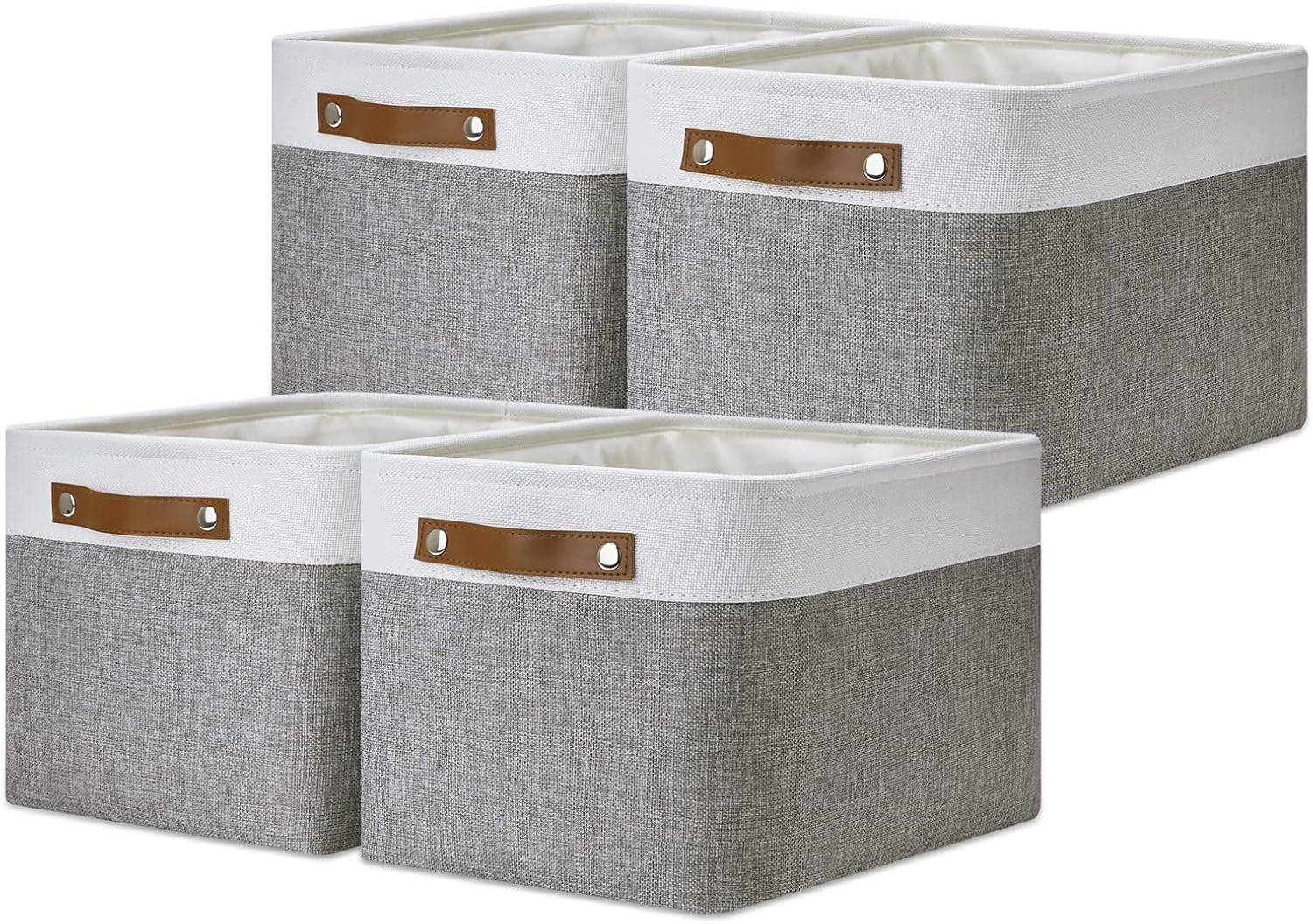 DULLEMELO Fabric Baskets for Storage, Office, Home,Nursery,Organizing Baskets for Shelves, Bedroom