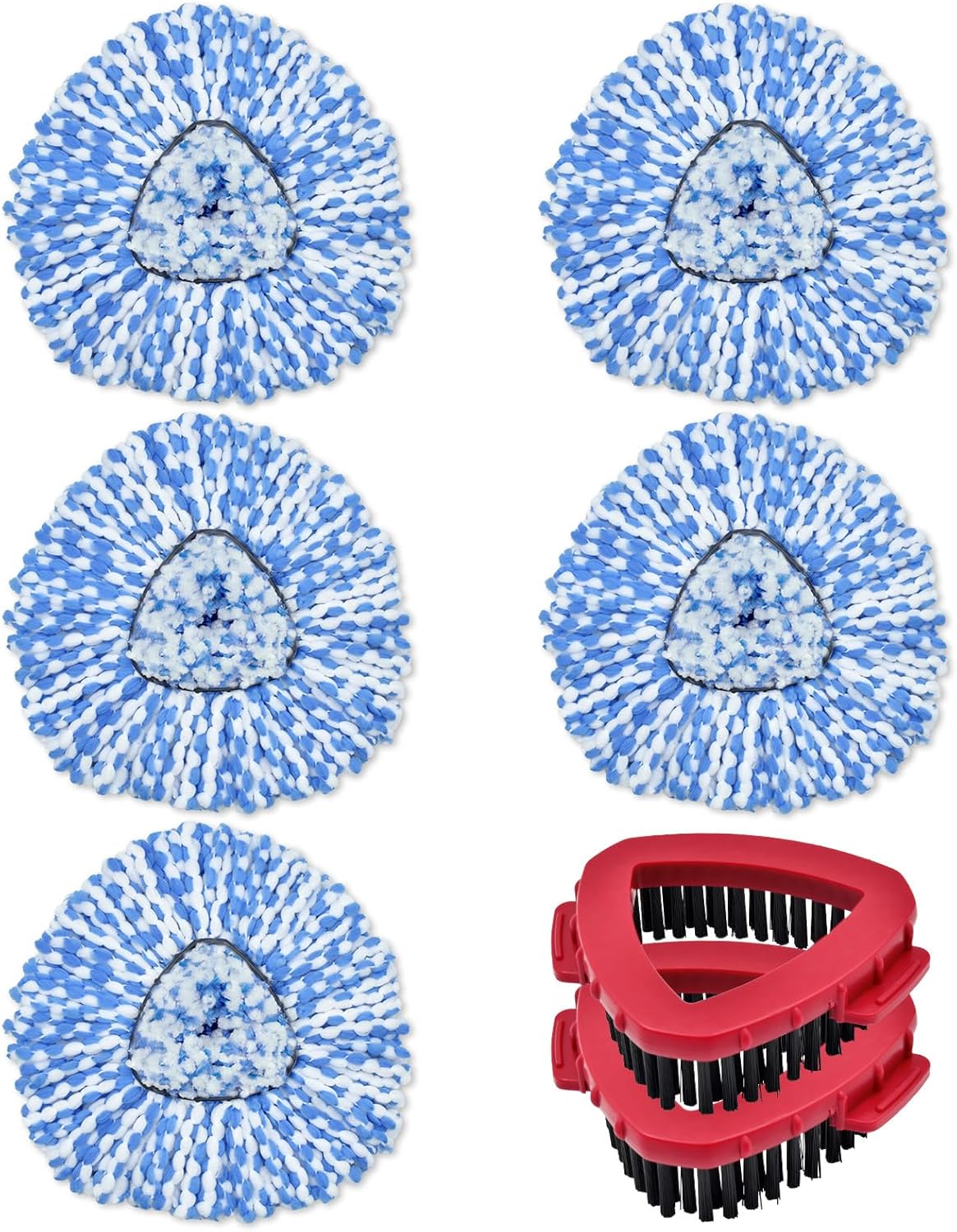 Mop Heads Replacements for Ocedar, 5 Pack Mop Replace Head for Ocedar RinseClean 2-Tank System