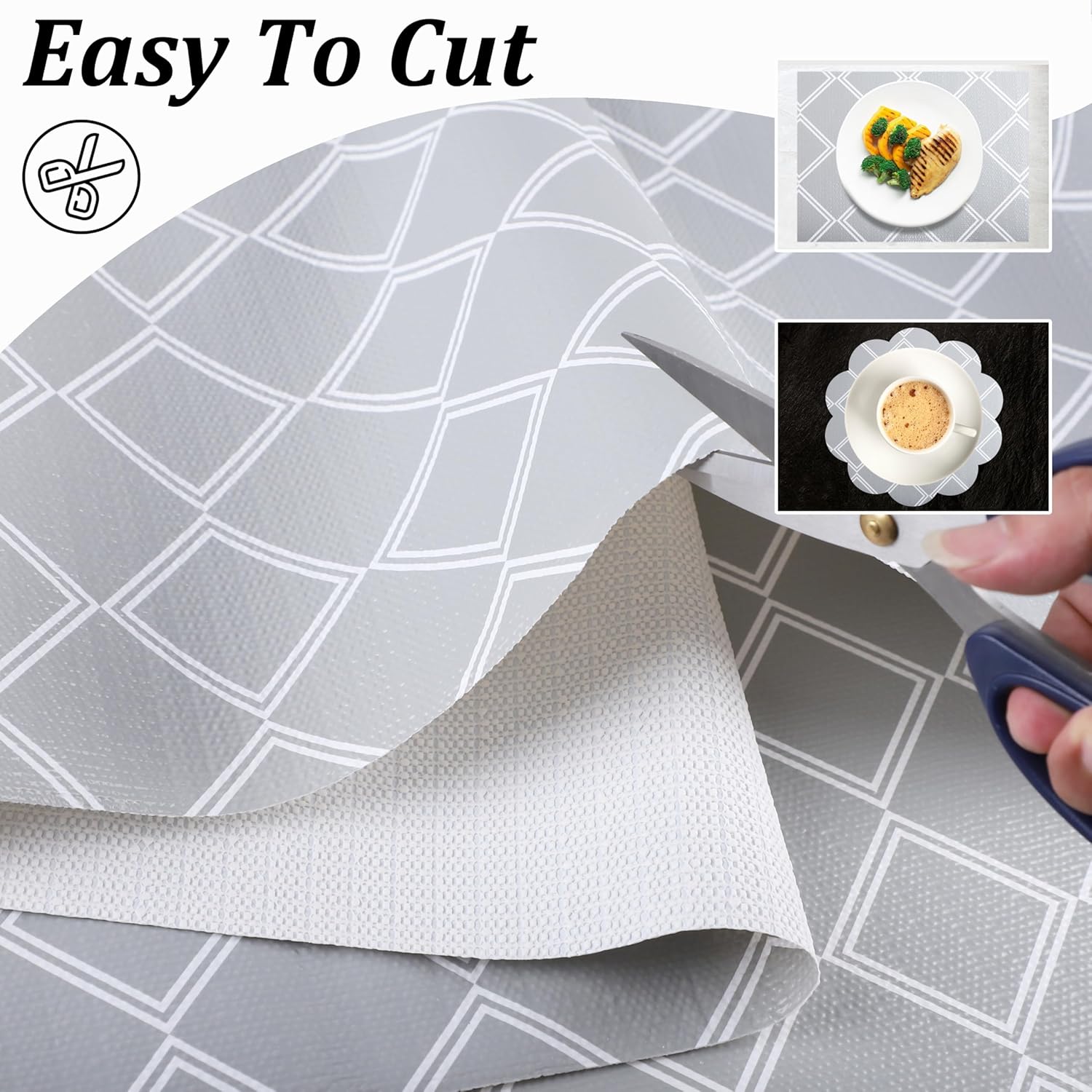 Kitchen Shelf Liner Non Slip 18 Inch X 20 FT Cabinet Liners for Shelves Waterproof Drawer Liners