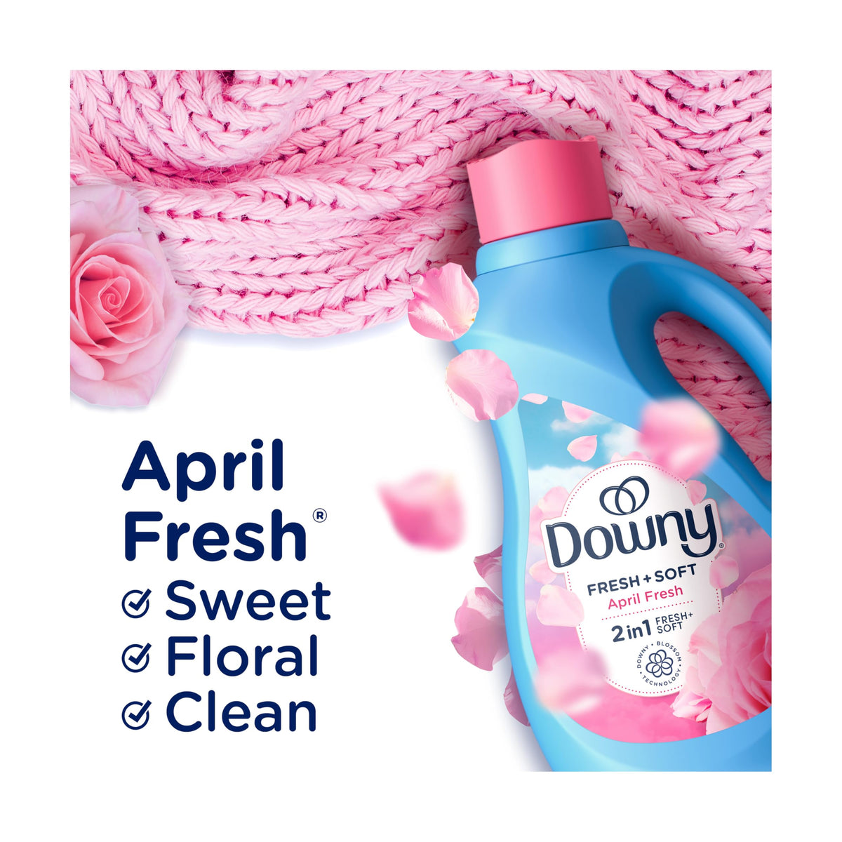 Downy Fabric Softener Liquid, April Fresh Scent, 111 fl oz, 150 Loads
