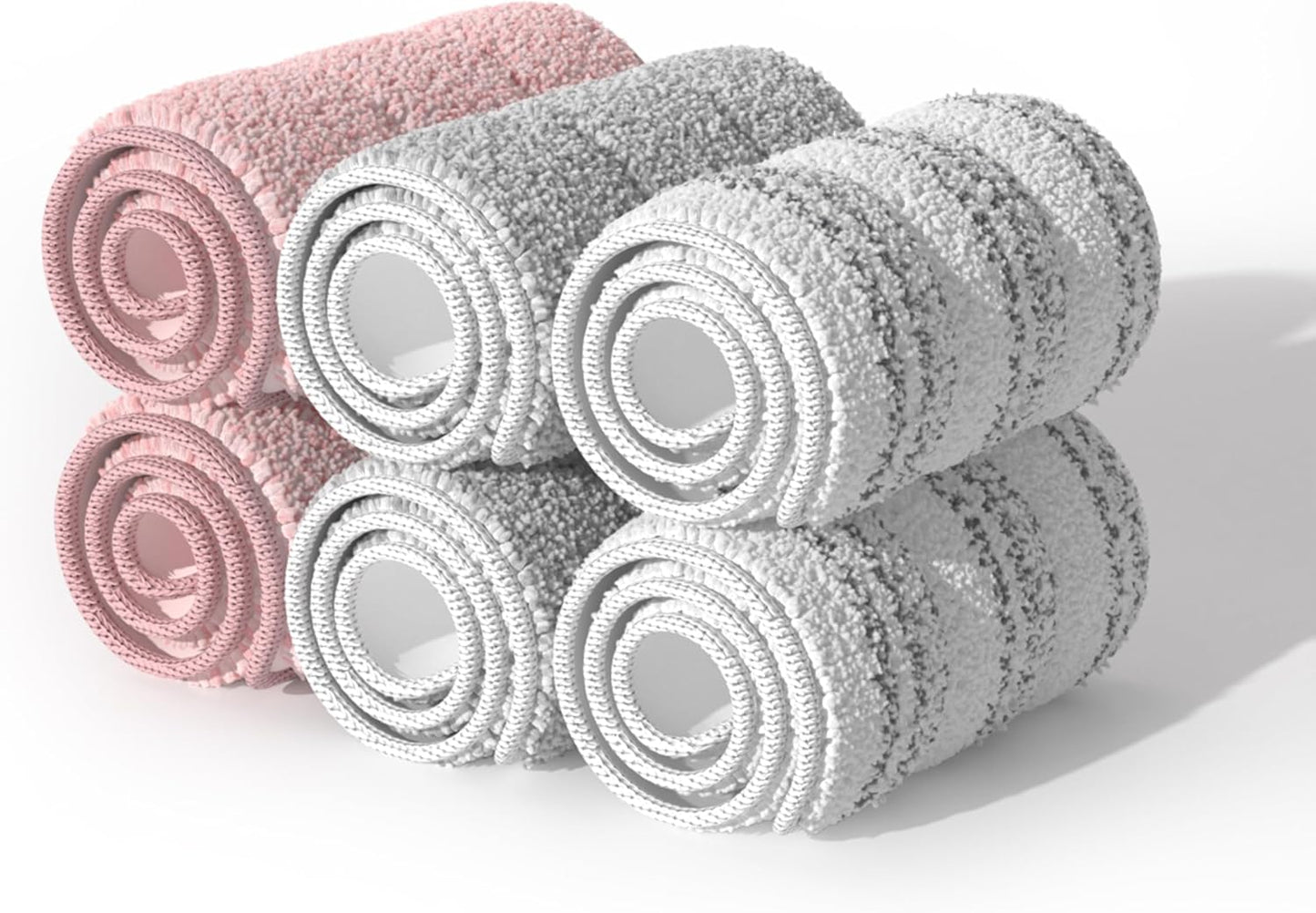 JOYMOOP Mop Replacement Pads, Reusable Microfiber Mop Pads for 13-inch Flat Mop and Mop Bucket Set