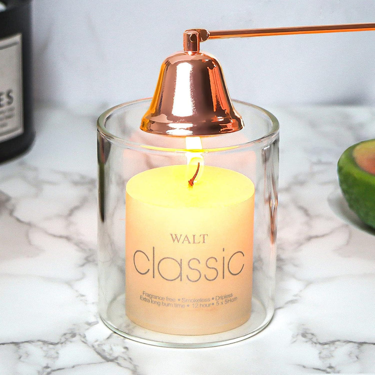 Lsnisni 4 in 1 Candle Accessory Set - Wick Cutter, Snuffer, Dipper & Electric Lighter - Gifts for