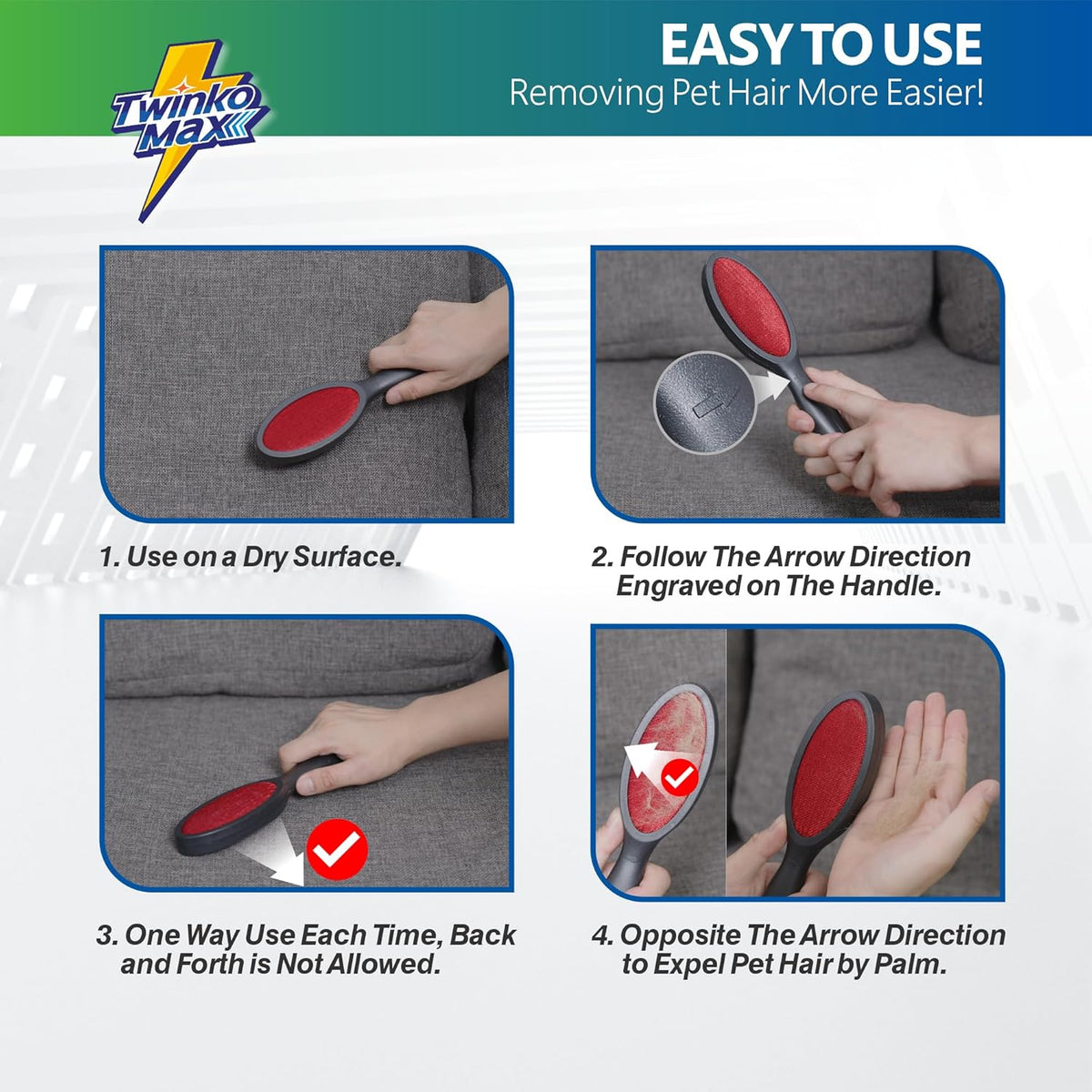 Lint Brush, Lint Remover, Pet Hair Remover, Clothes Brush, Magic Lint Remover Brush, Sheet and