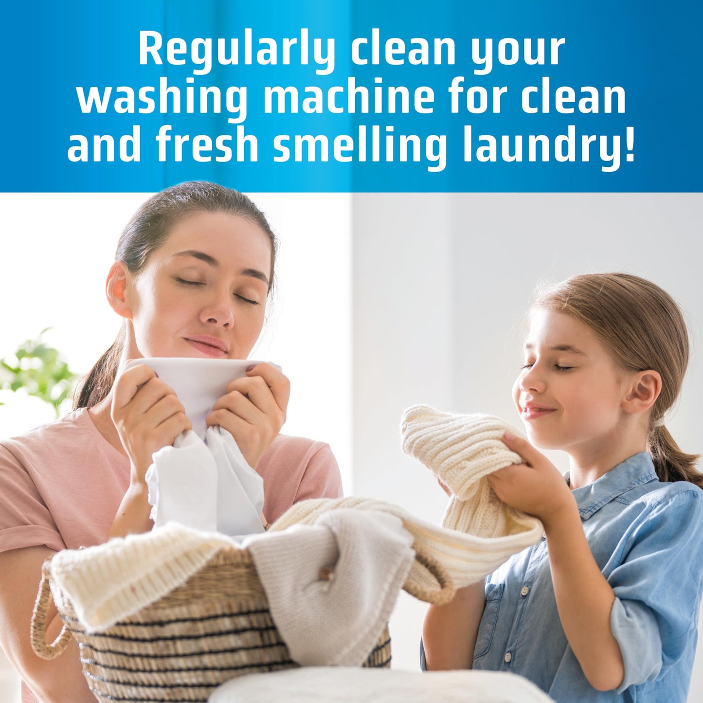 MIGHTY CLEAN Washing Machine Cleaner Tablets 24 Pack - 1 Year Supply, Septic Safe Washing Machine