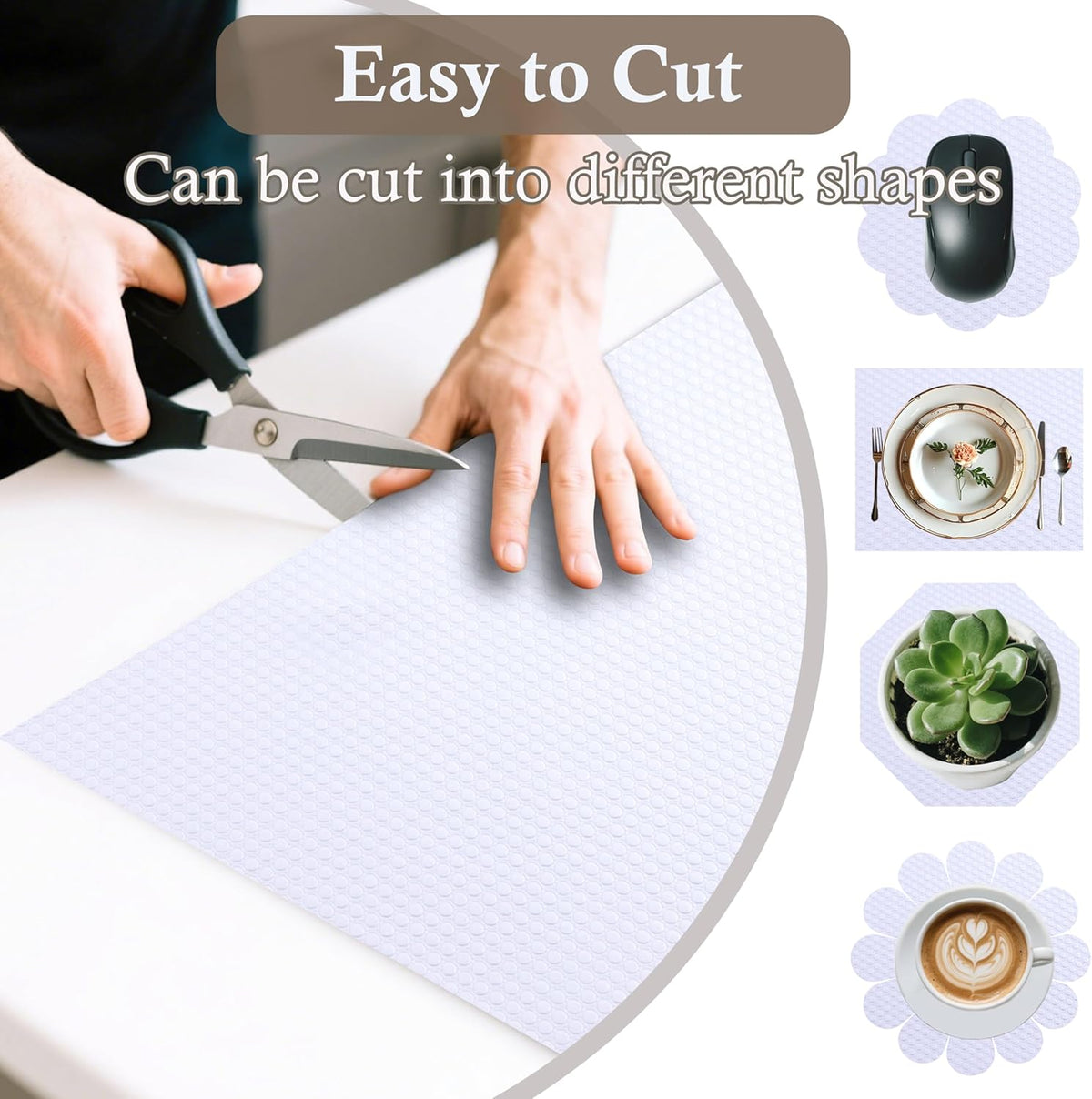 Shelf Liner Non-Slip 10 Inch Wide X 20 Ft Kitchen Cabinet Drawer Liners Waterproof & Oil-Proof