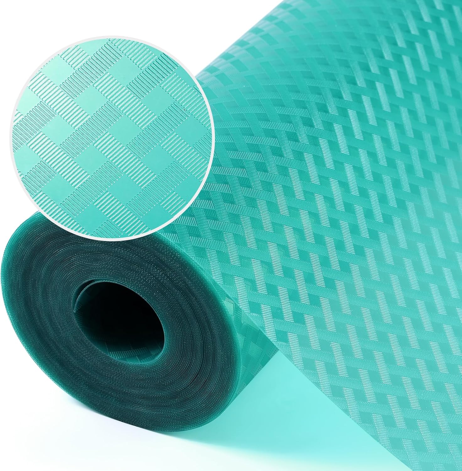 Blue Shelf Liners for Kitchen Cabinets Refrigerator Liners Waterproof & Oil-Proof Kitchen Cupboard