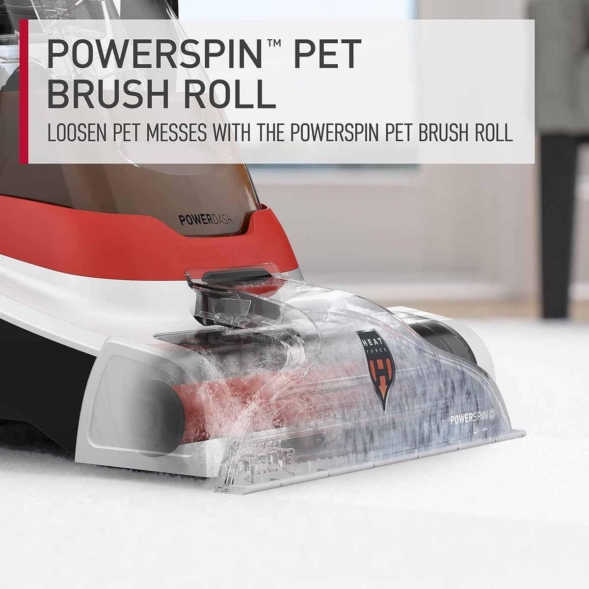 Hoover PowerDash Pet+ Compact Carpet Cleaner Machine, Lightweight Carpet Shampooer Machine