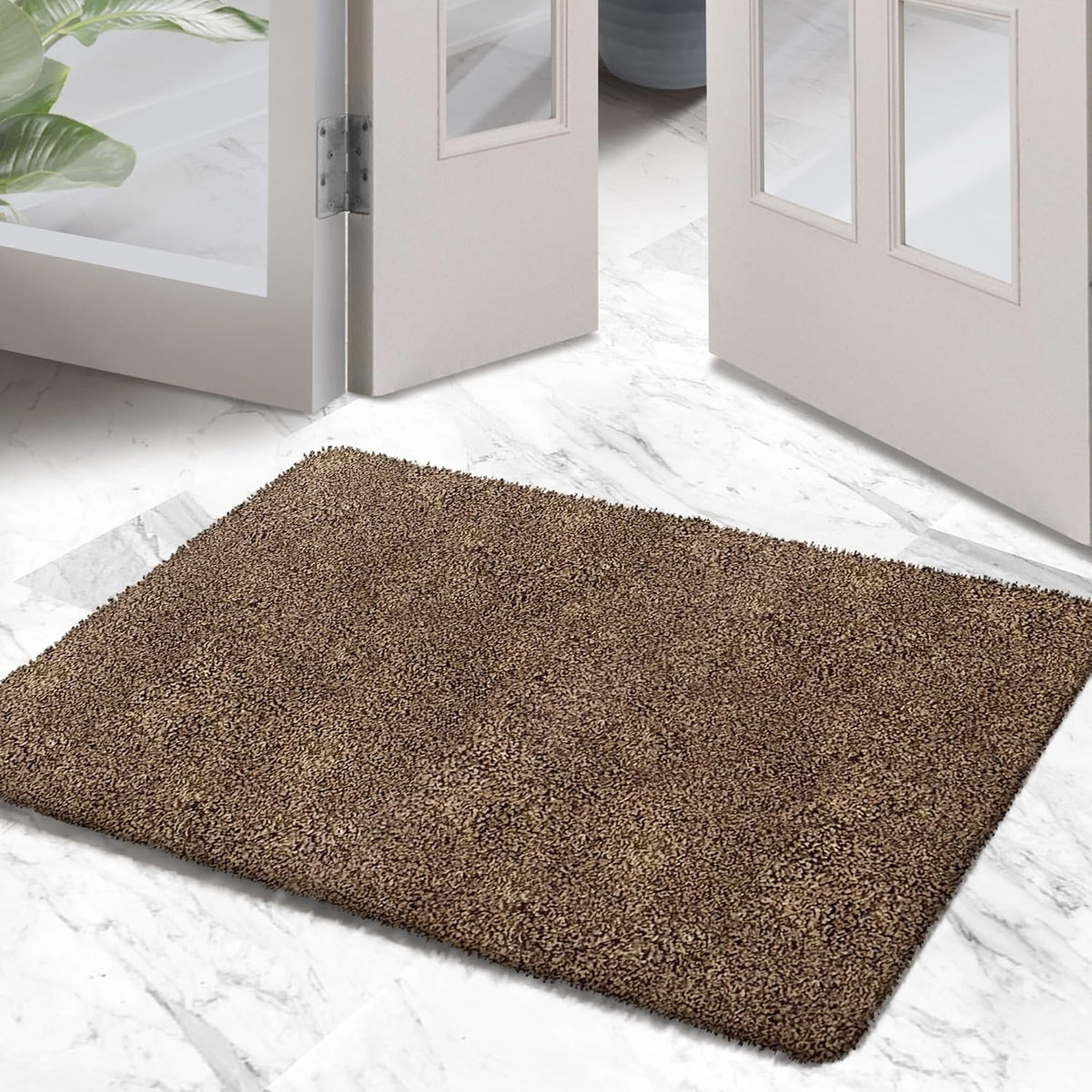 Premium Microfiber Indoor Door Mat – 24"x36" Washable Entry Mat, Non-Slip, Waterproof Backing