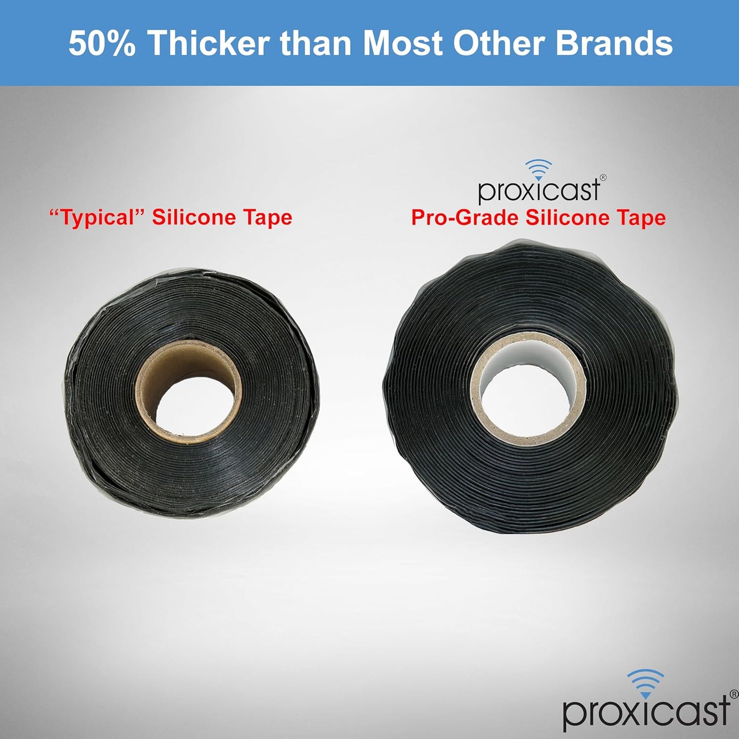Proxicast Pro-Grade Extra Strong 30mil Weatherproof Self-Fusing Silicone Rubber Sealing Tape For