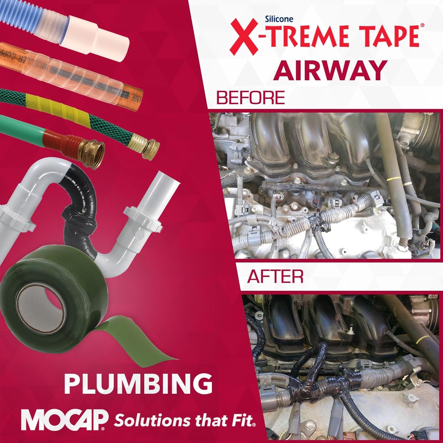 X-Treme Tape MOCAP Heavy Duty Electrical Tape, Self-Fusing Silicone Rubber, Waterproof & Insulating