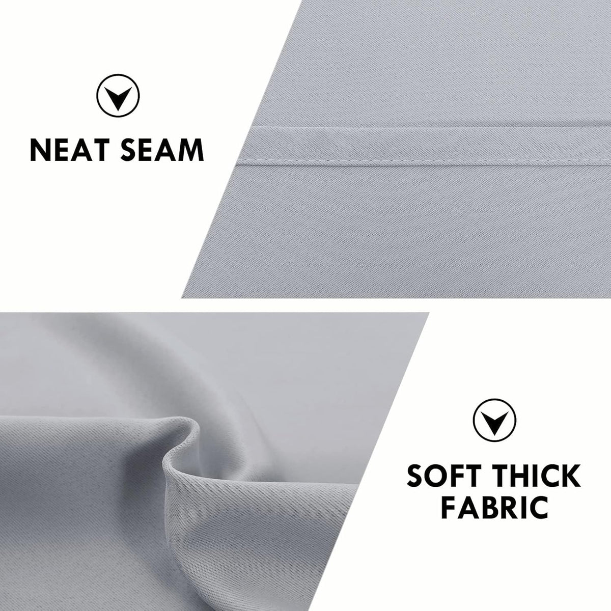 DWCN Blackout Curtains for Living Room Thermal Insulated, Energy Saving & Noise Reducing Bedroom