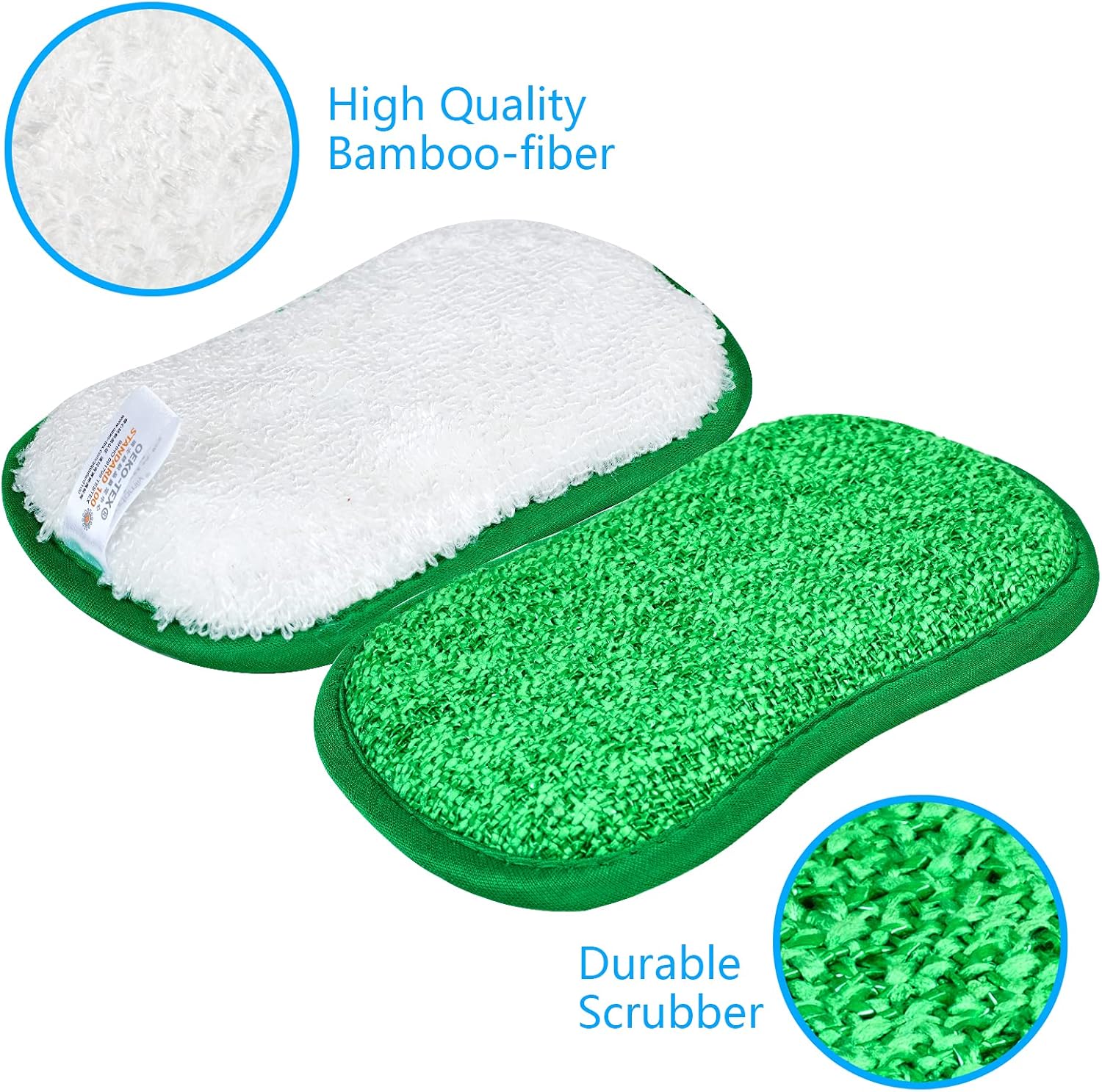 10 Pack Kitchen Dish Sponges Scrubber Non-Scratch Multi-Purpose Dishcloths, Sponge Along with Heavy