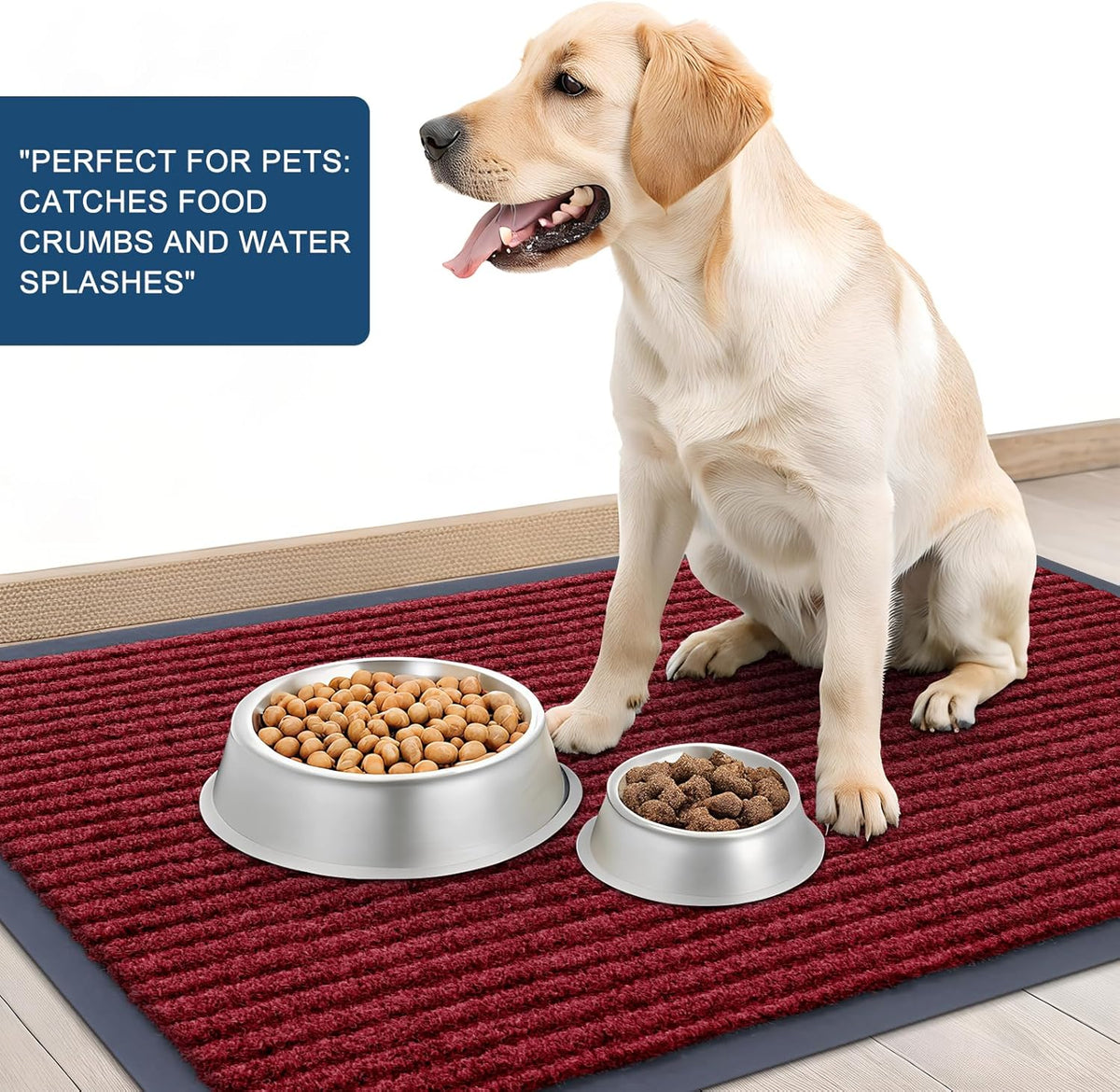OLANLY Front Door Mat Indoor Outdoor Entrance, Waterproof Heavy Duty Doormat, Fade Resistant, Low