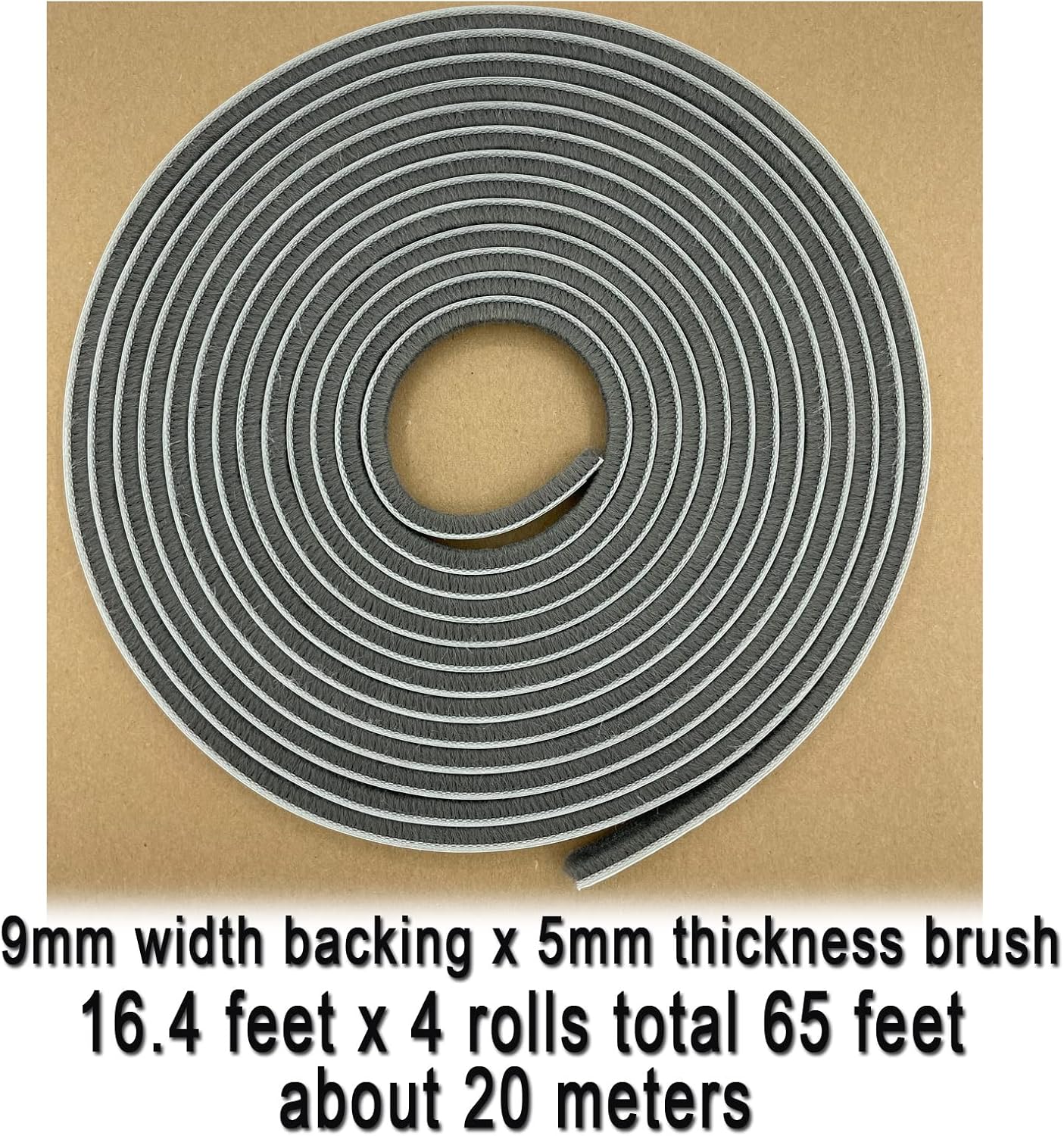 Door Sealers for Door Frame Felt Pile Weatherstripping for Sliding Window, Self Adhesive