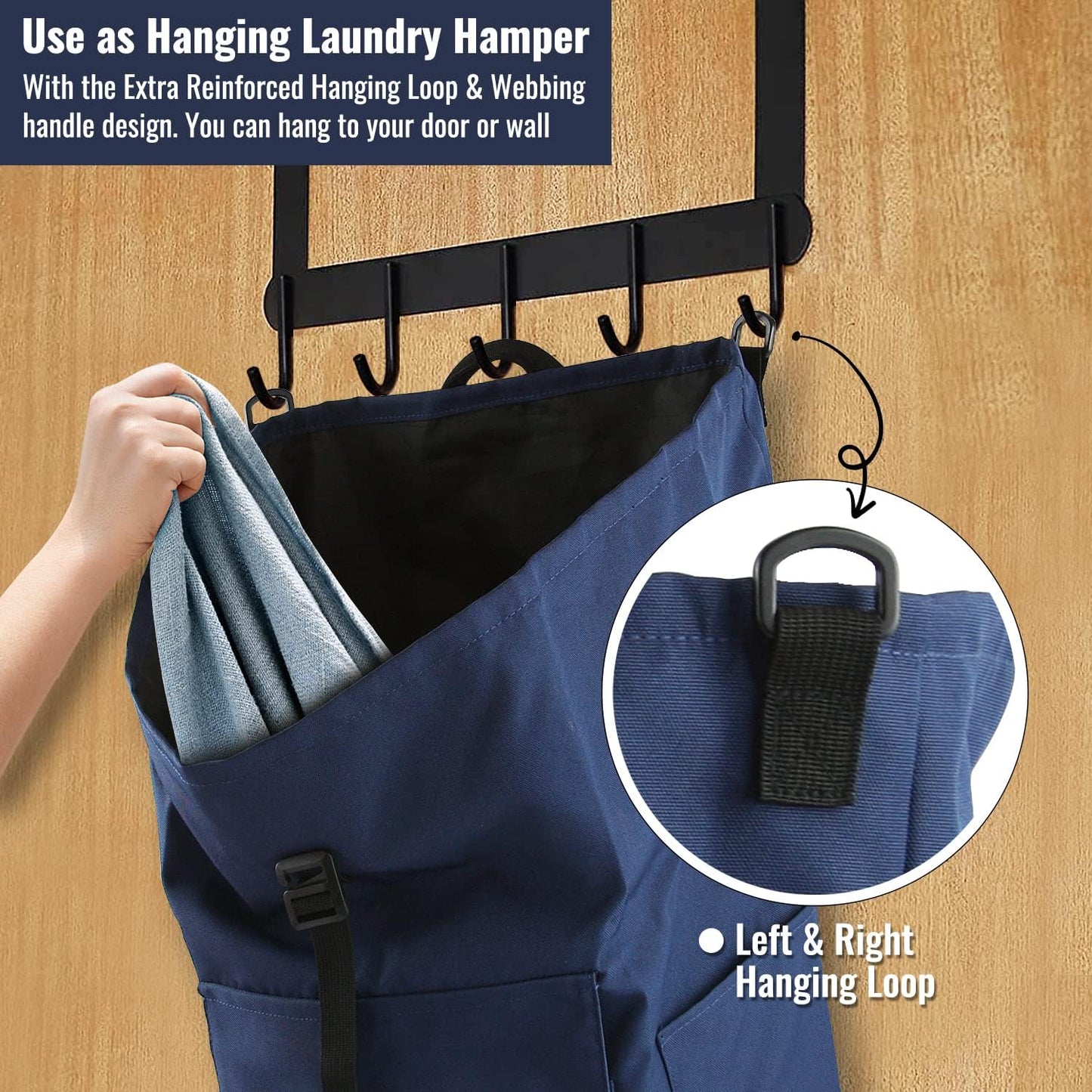 Laundry Bag Backpack, 125L Extra Large Travel Laundry Bags with Shoulder Straps, Adjustable &