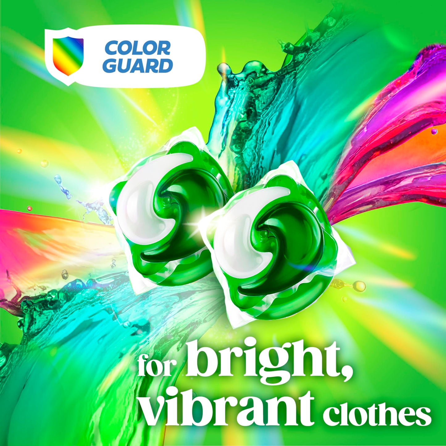 Gain Flings Liquid Washing Detergent Pods, Now with Odor Defense + Color Guard, Original Scent