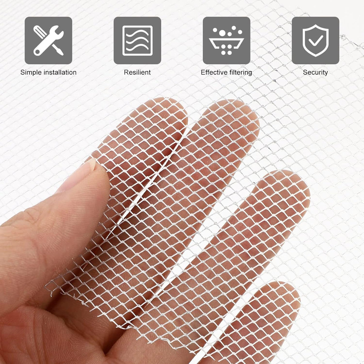 Gatuida Range Hood Filter Net 10-Pack 9 Inch Round Vent Grease Filter Replacement Mesh for Kitchen