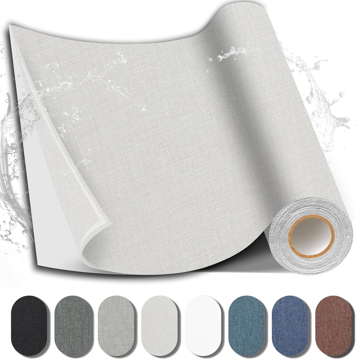 Fabric Repair Patch, 17X158 Inch Fabric Large Repair Tape, Self-Adhesive Patches for Furniture