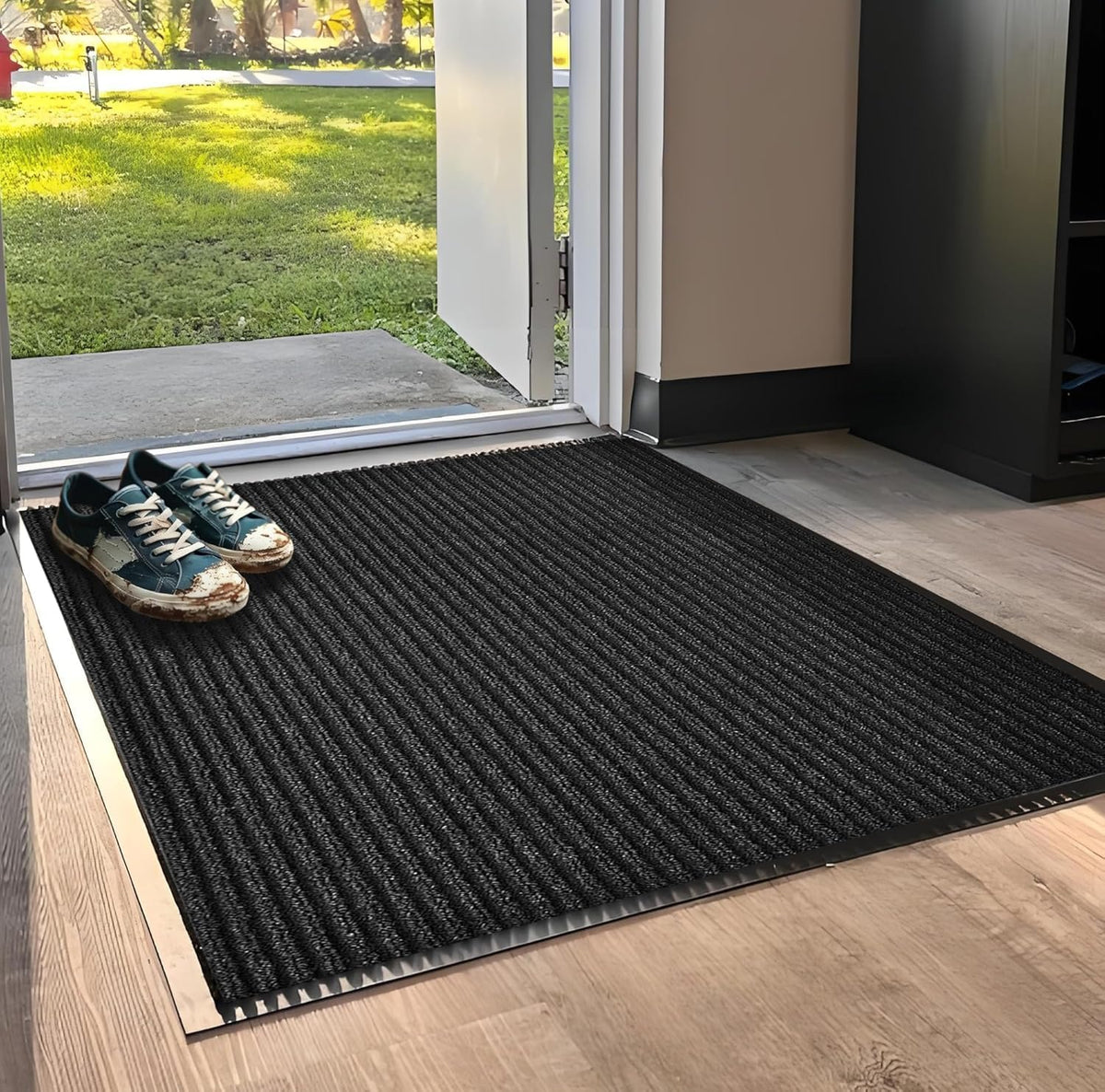 SRDDQLC Door Floor Mat Commercial Grade Large Size Heavy Duty Tough Entry Collection Slip Skid