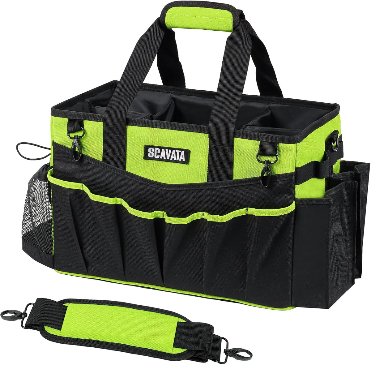 Wearable Cleaning Caddy Bag, Cleaning Caddy Supplies Organizer with Handle & Shoulder Straps for
