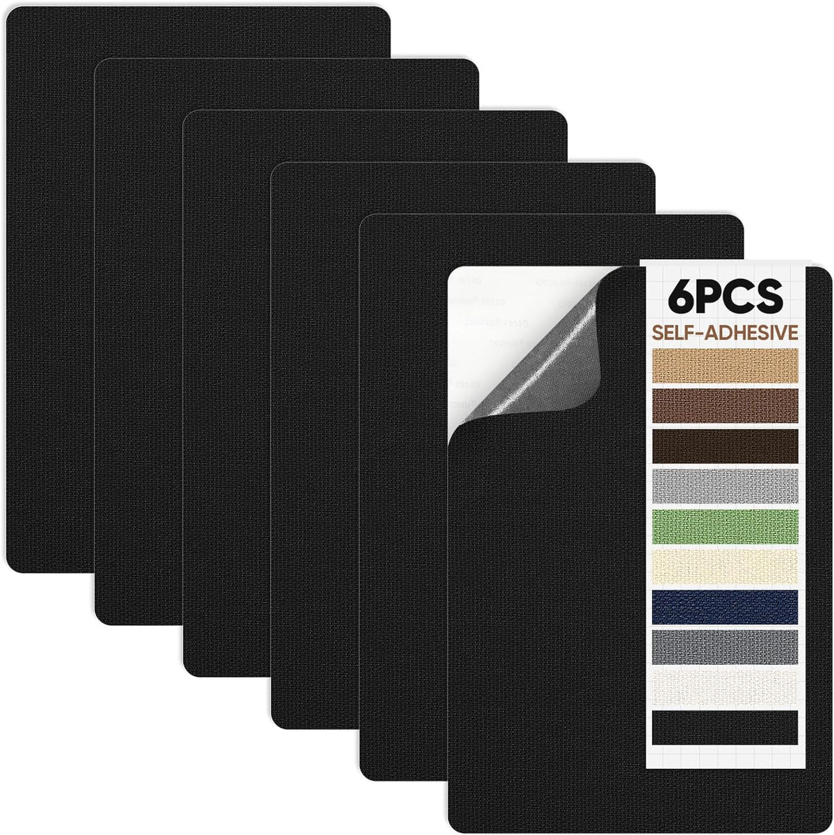 Canvas Repair Patch 5.5 x 8 Inches 6Pcs Self-Adhesive Waterproof Canvas Patch Kit for Repairing