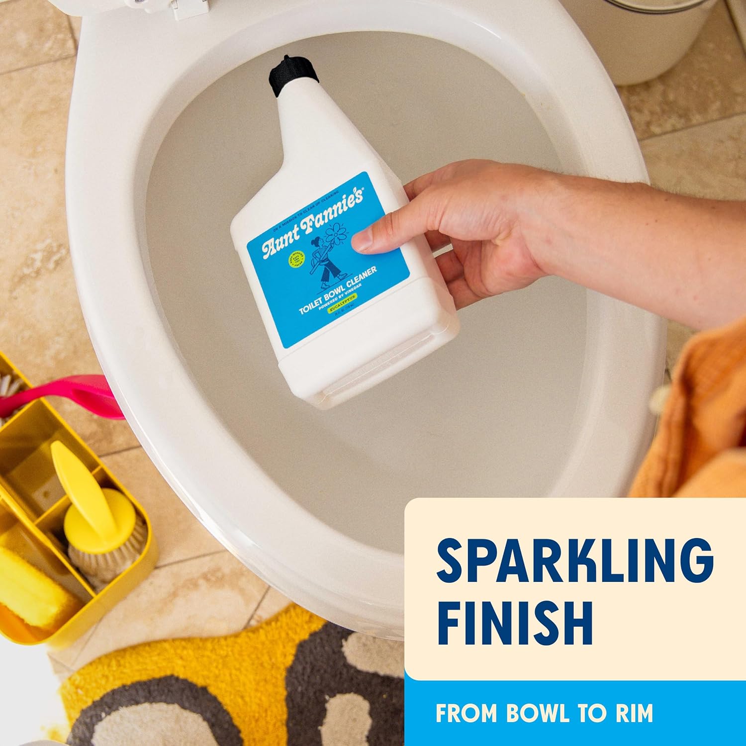 Aunt Fannie's Toilet Bowl Cleaner, Bleach-Free Cleaner Powered by Vinegar, Freshens and Removes