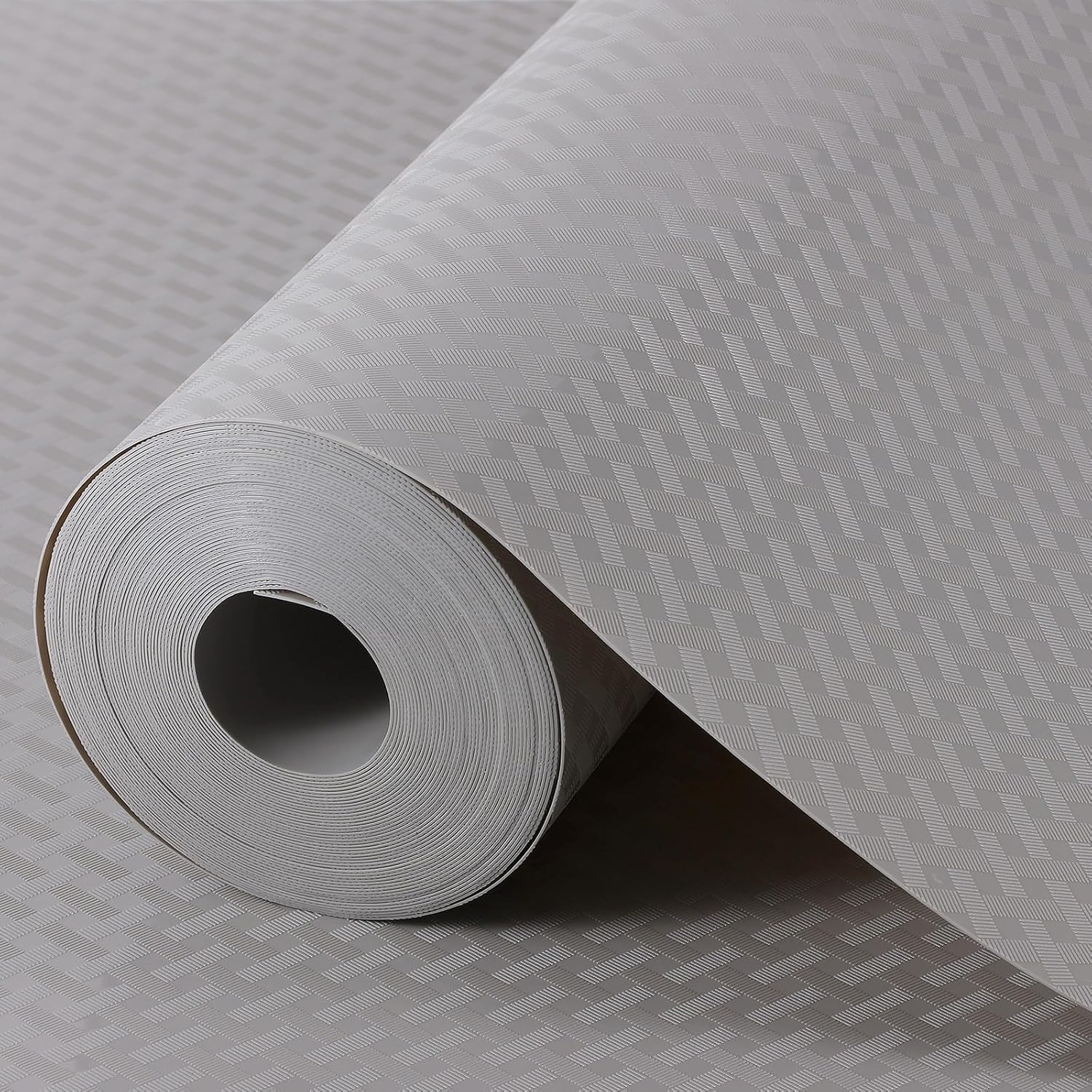 Light Gray Shelf Liners for Kitchen Cabinets Refrigerator Liners Waterproof & Oil-Proof Kitchen
