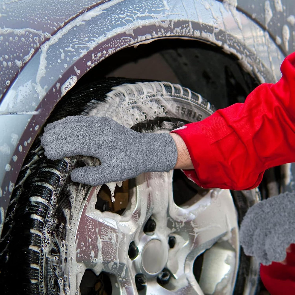Bencailor 6 Pairs Microfiber Dusting Gloves, Dusting Cleaning Gloves Microfiber Gloves for Plants