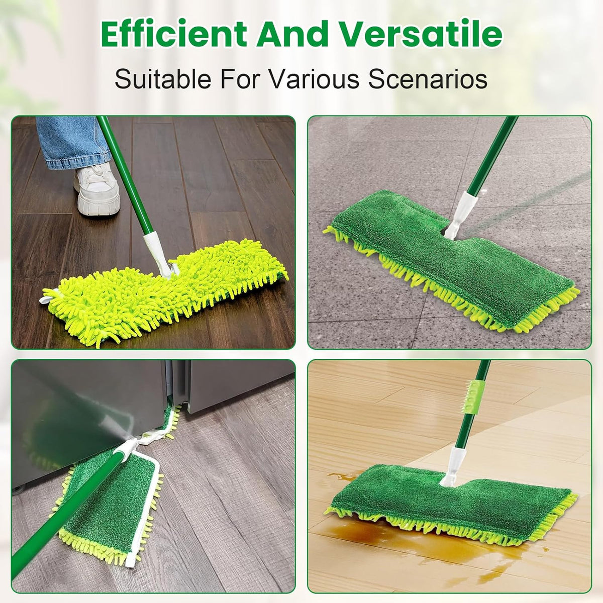 3 Pack Mop Head Replacement for Libman 18" 2-Sided Microfiber Dust Mop, Washable & Reusable Mop Pad