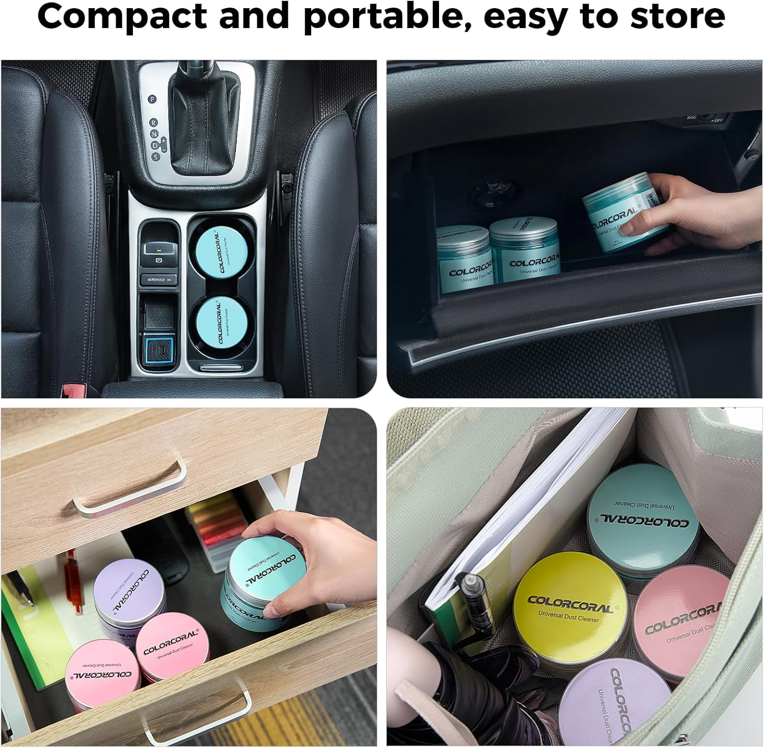 COLORCORAL Car Cleaning Gel Universal Gel for Car Vent Cleaner Cleaning Putty Auto Detailing Car