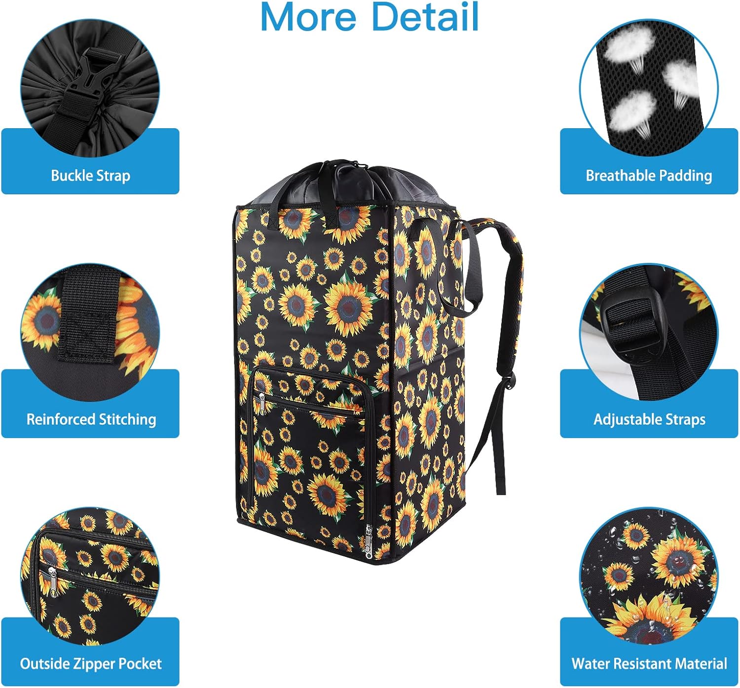 Bukere Laundry Hamper, Extra Large 2 in 1 Laundry Backpack Bag for College Students Dorm
