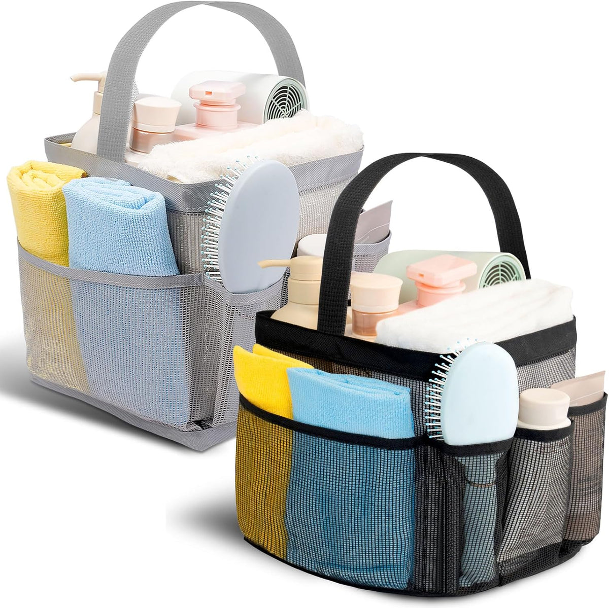 Shower Caddy for College Dorm Room Essentials for Girls with 9 Pockets,Large-Capacity Shower