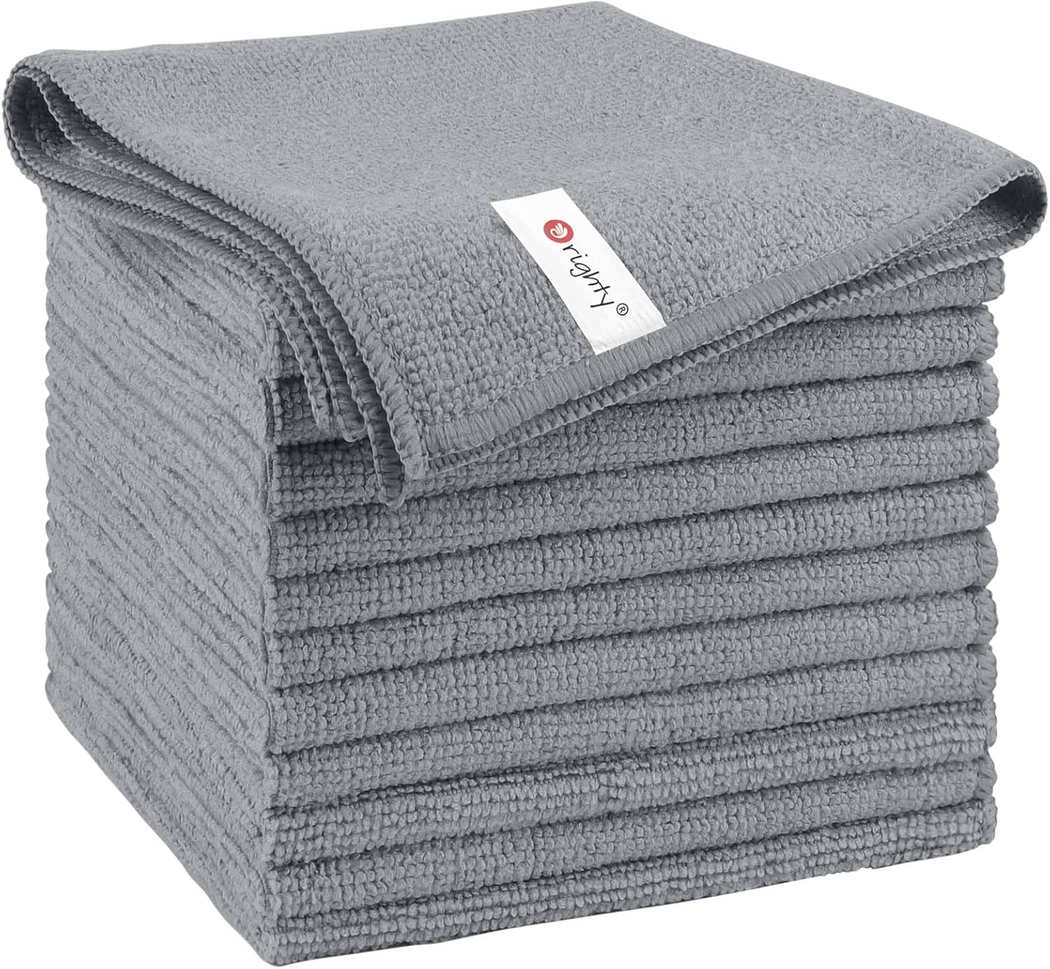 Orighty Microfiber Cleaning Cloth, 12 Pack Microfiber Towels for Cars, Highly Absorbent Car