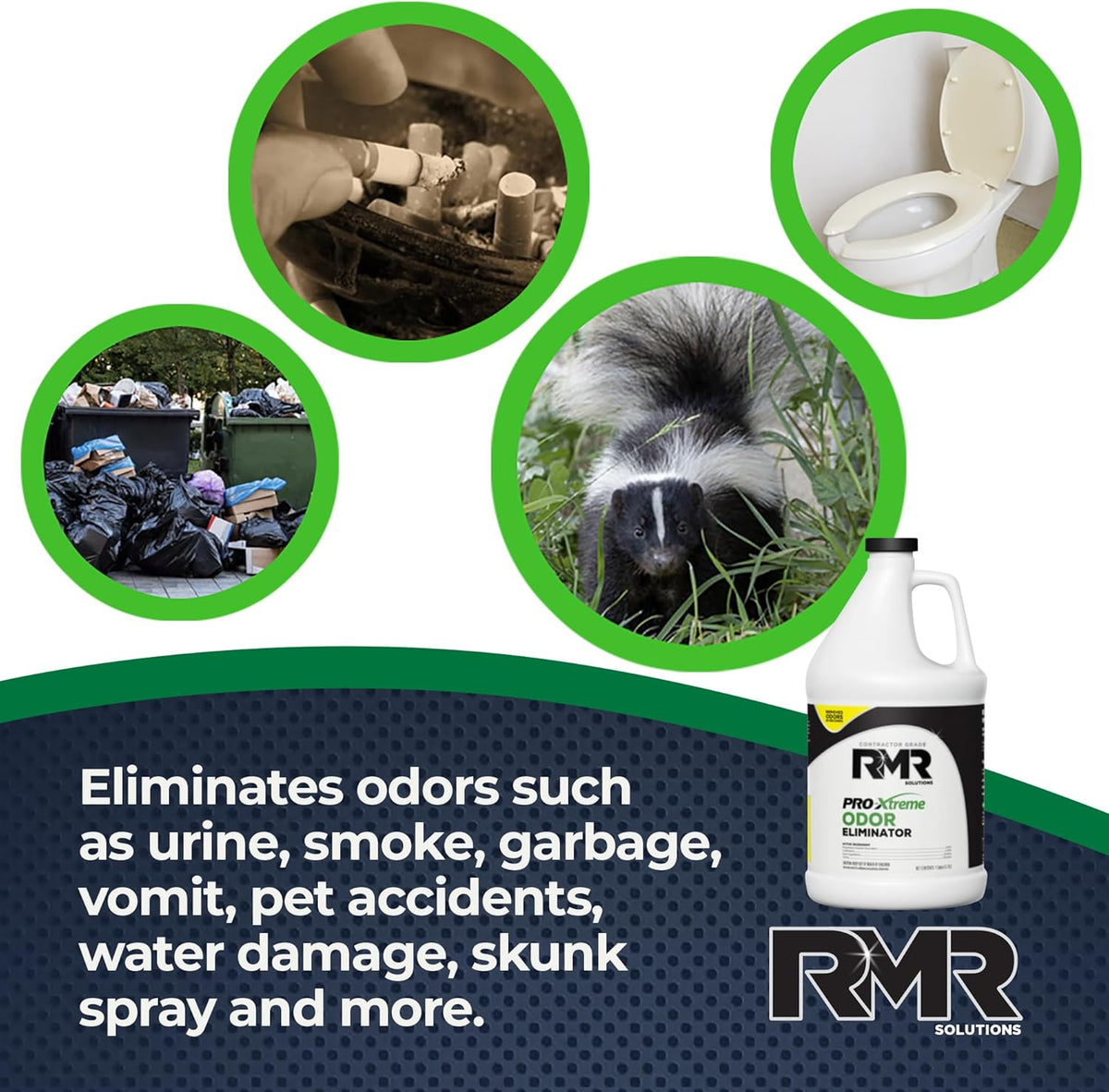 RMR PRO-Xtreme Odor Eliminator, Commercial-Strength Formula, Naturally Destroys Odors, Organic