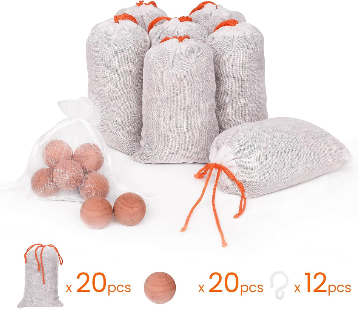 Homode Cedar Blocks for Clothes Storage, Cedar Balls and Cedar Chips for Closets and Drawers
