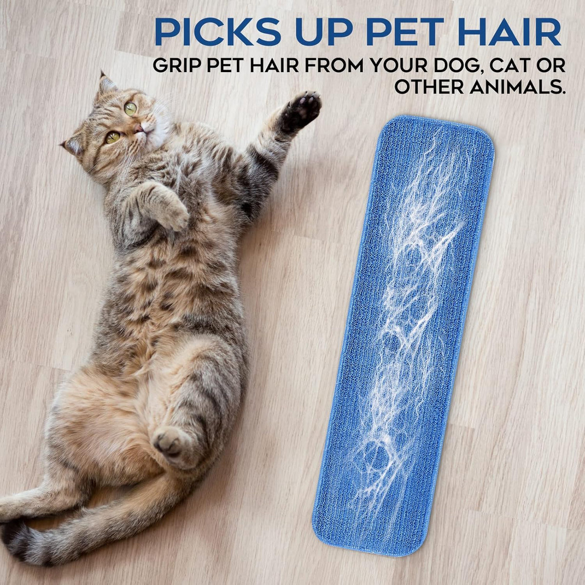 MATTHEW 18'' Microfiber Spray Mop Replacement Pads Heads for Wet Dry Reusable Mops Floor Home